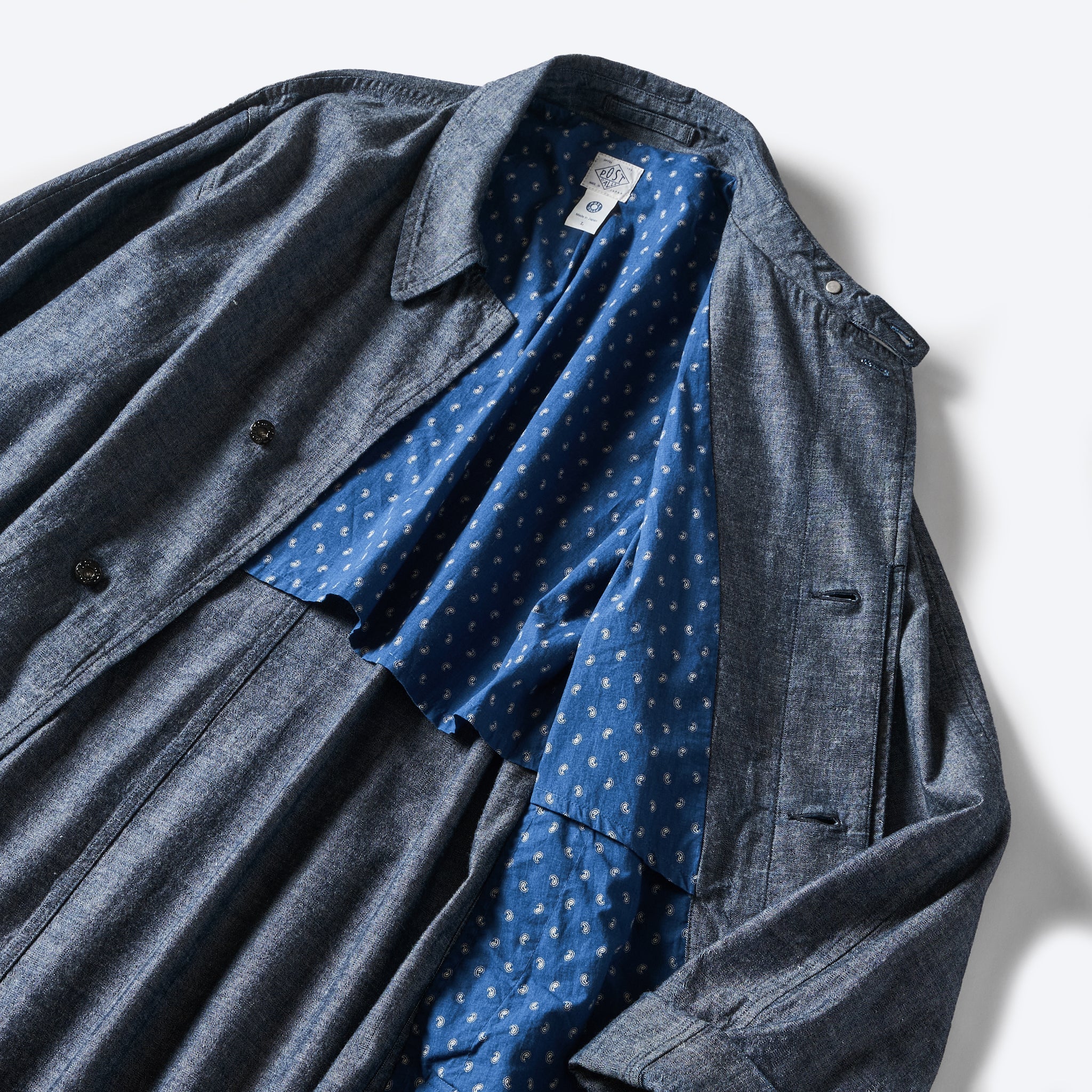 #3121-HCC USN Utility Coat: heavy chambray