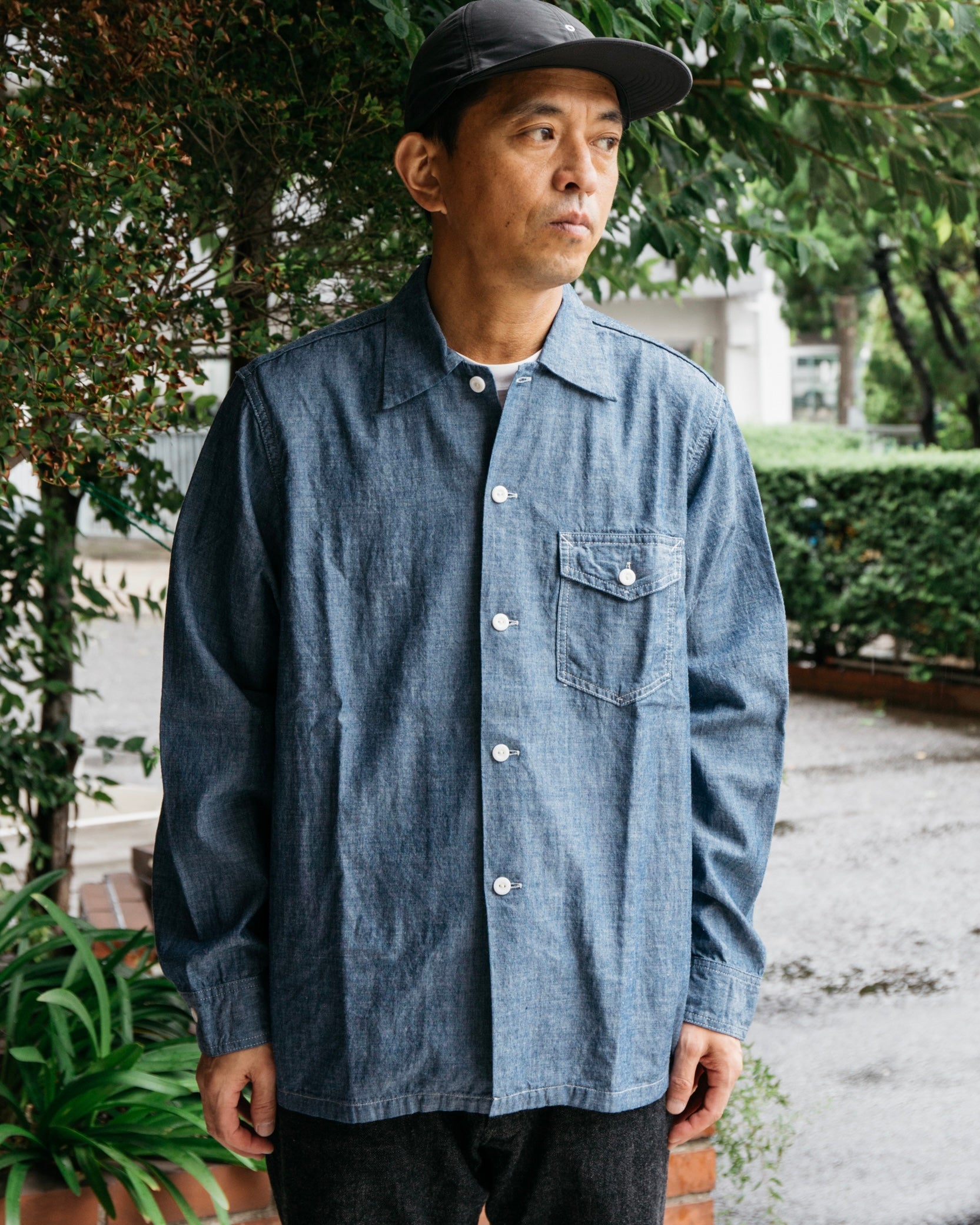 #3215-11 E-Z NAVY : chambray indigo