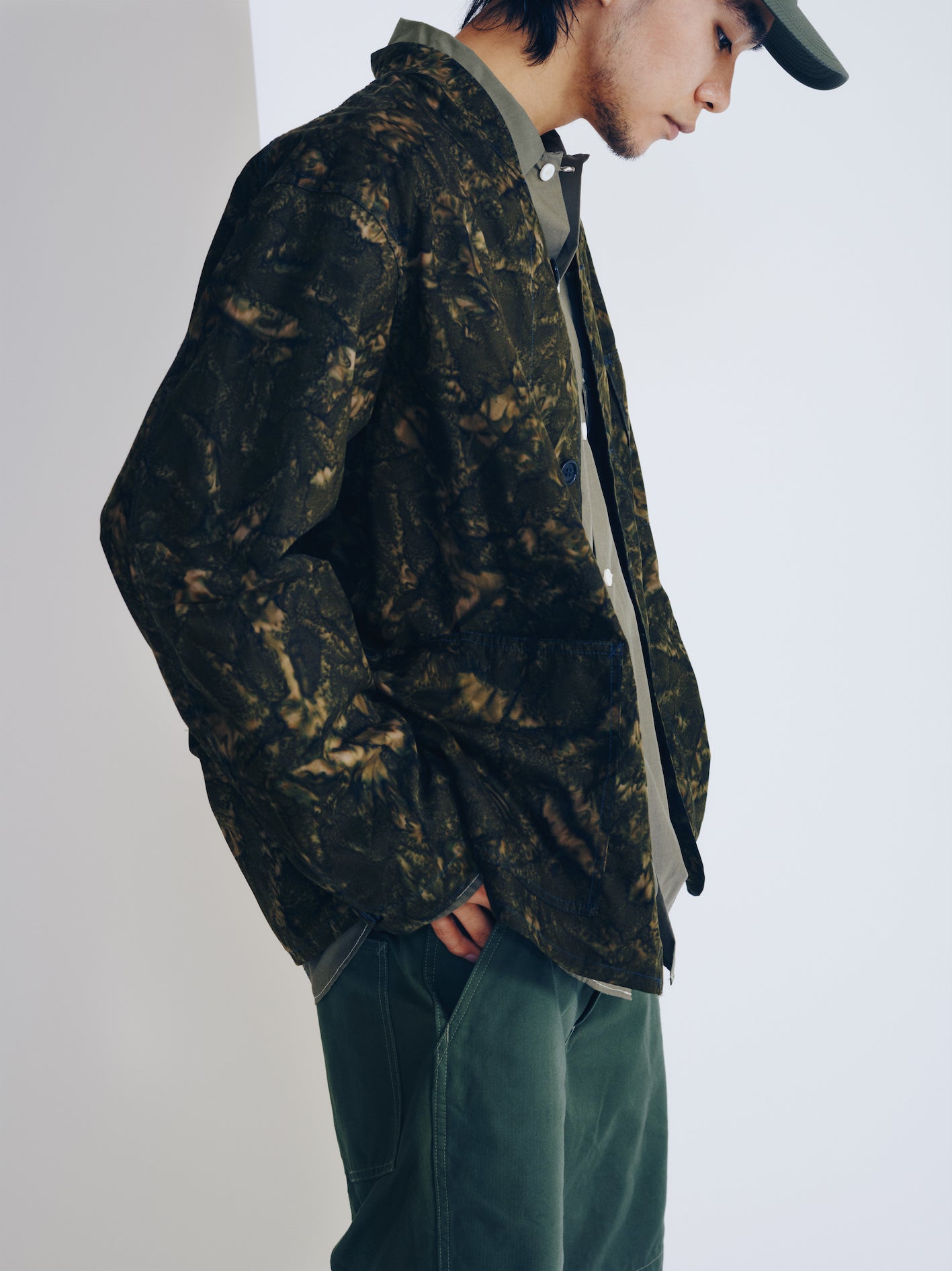 #2214R E-Z cruz Shirt R CT4 : cotton typewriter olive