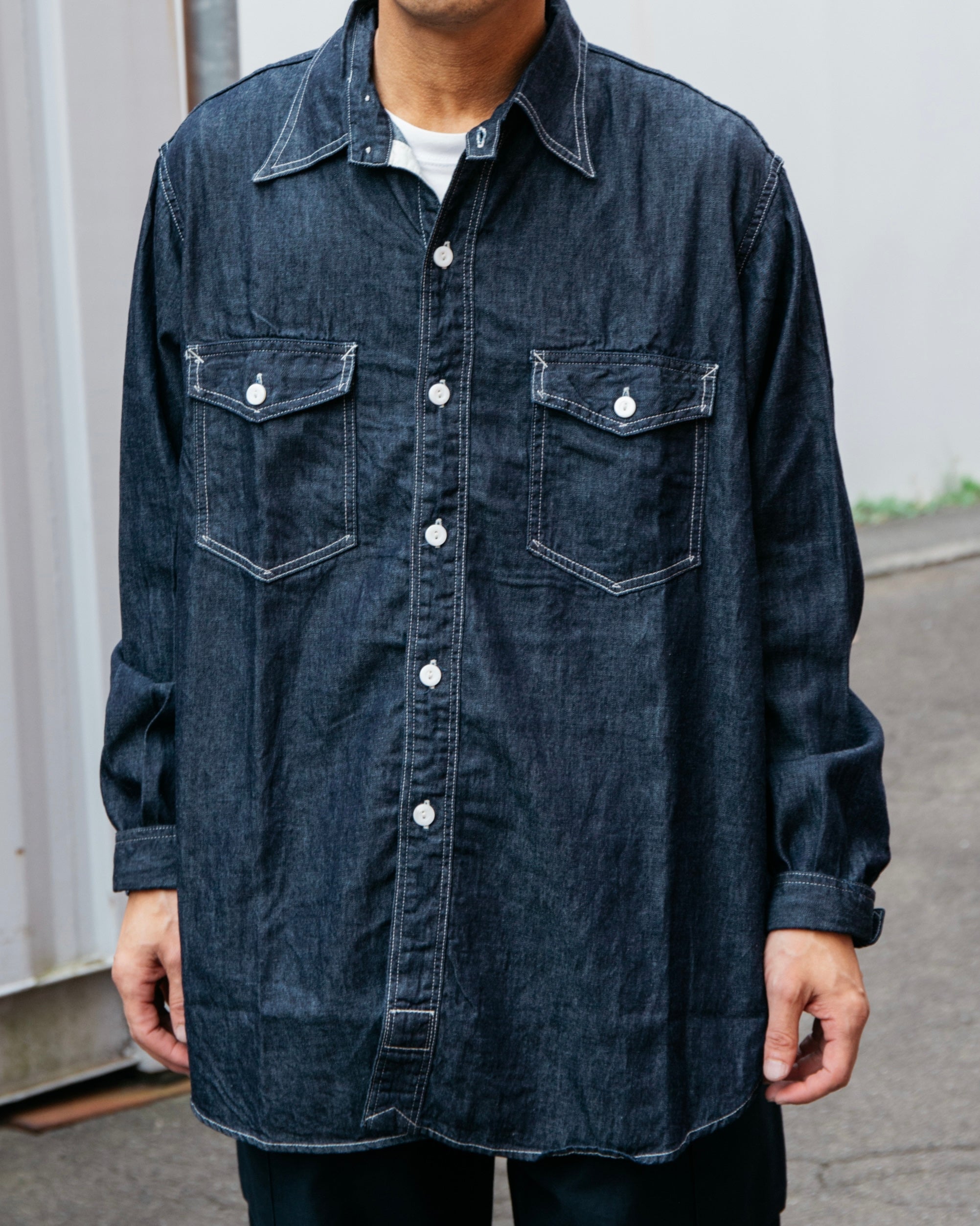 #3216-LDI The NAVY CUT 2 : light denim indigo