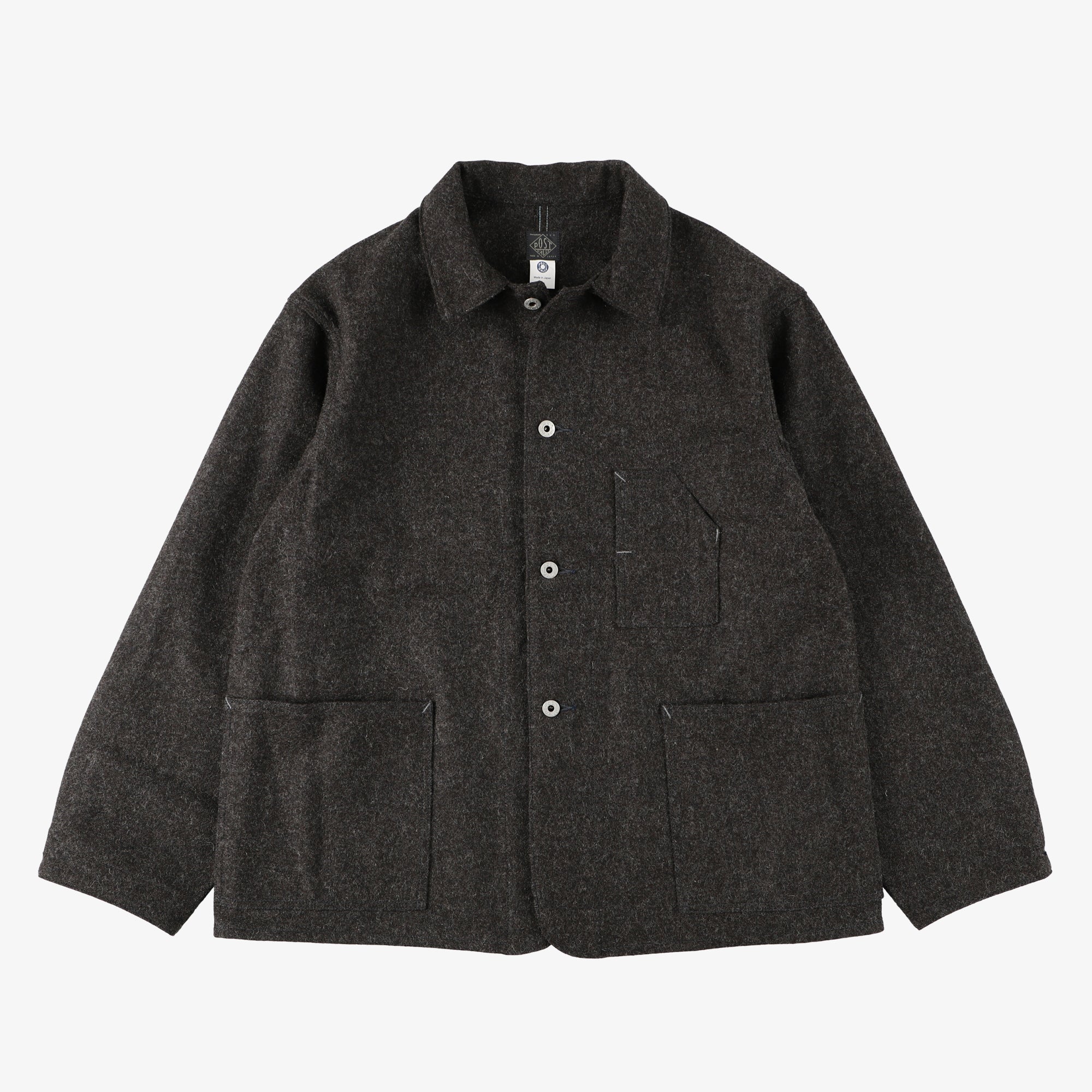 #1106R WM2 / wool melton dark brown heather