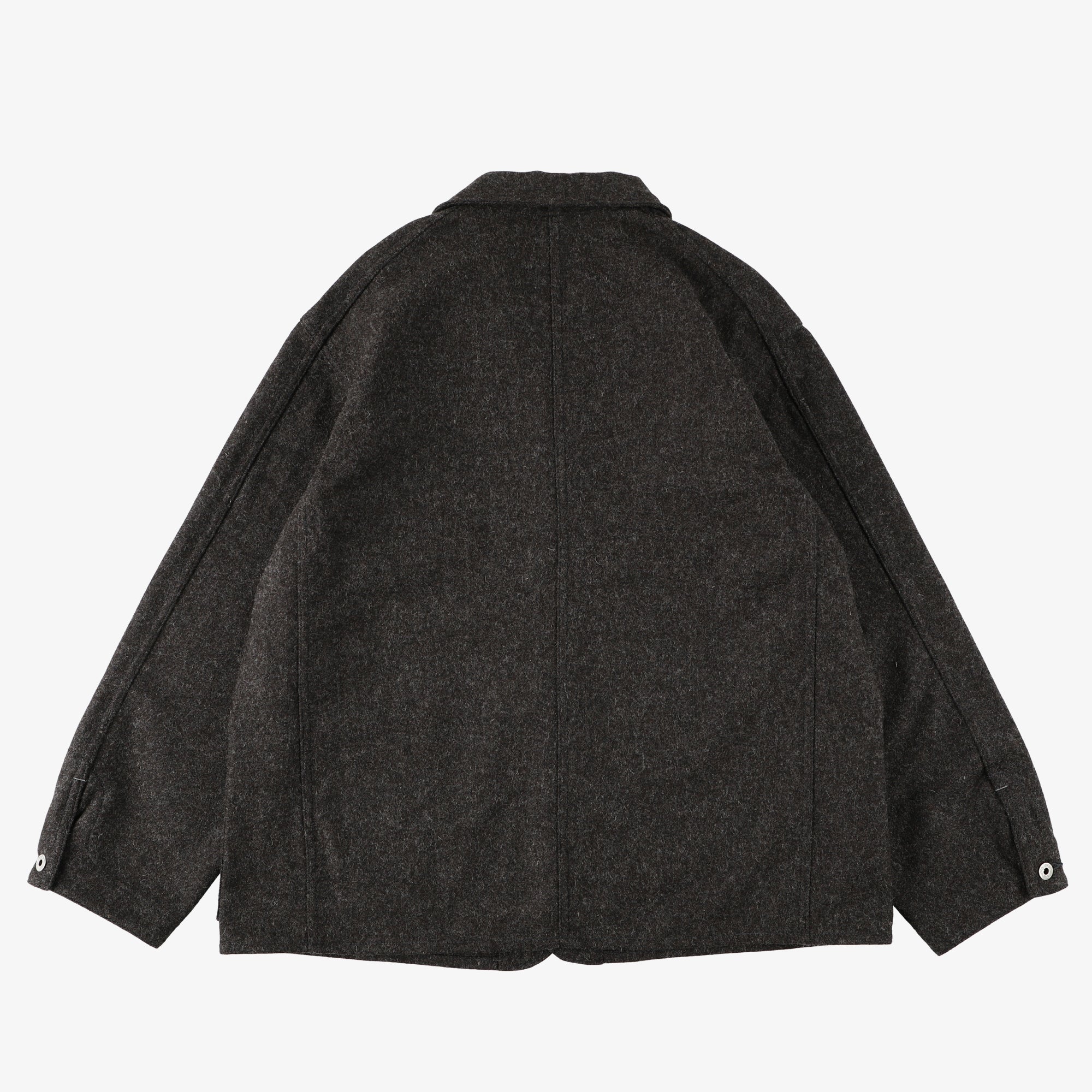 #1106R WM2 / wool melton dark brown heather