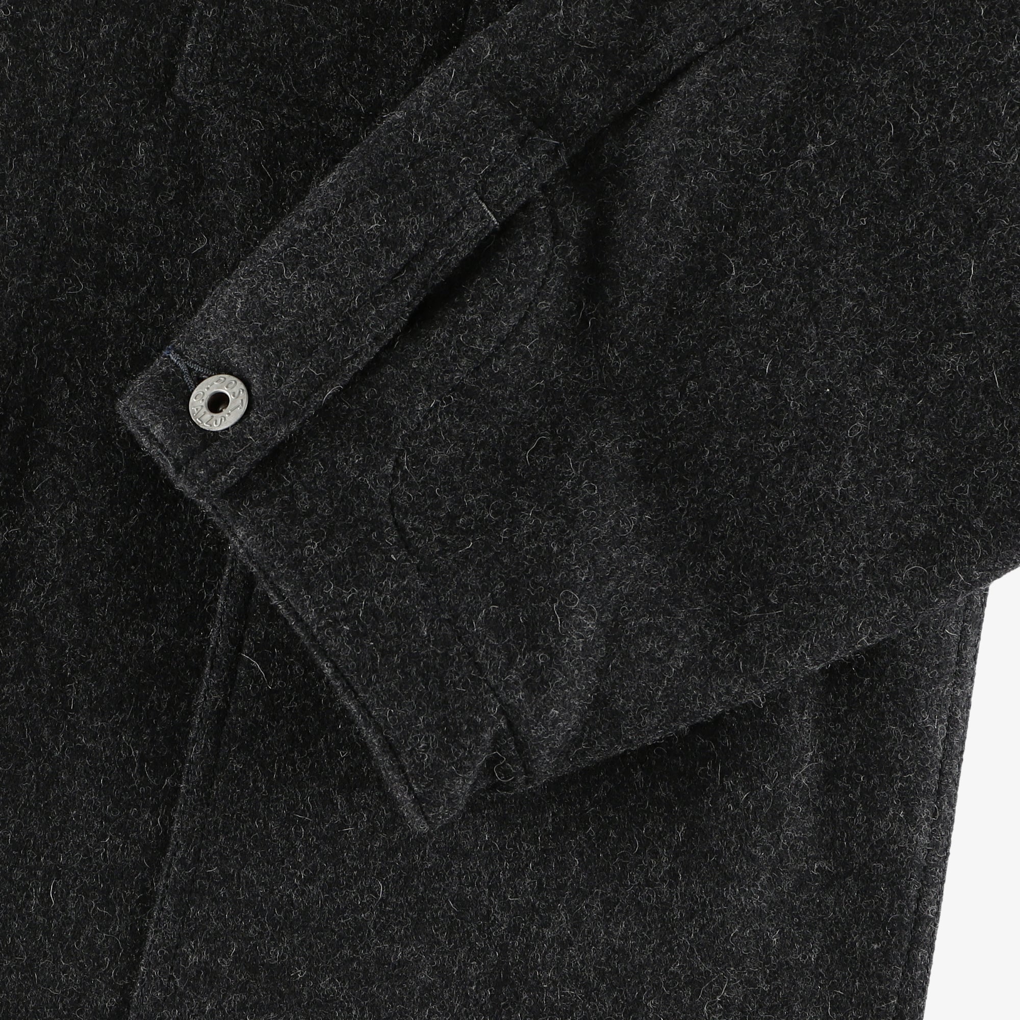 #1106R WM1 / wool melton dark charcoal heather
