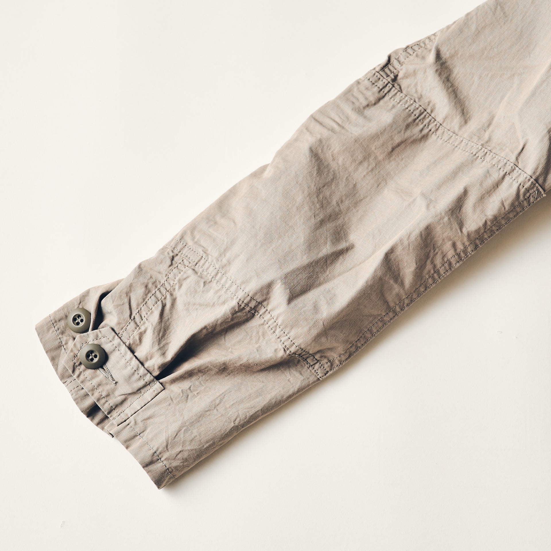 #1123-CRI BDU-R : cotton ripstop iridescent khaki