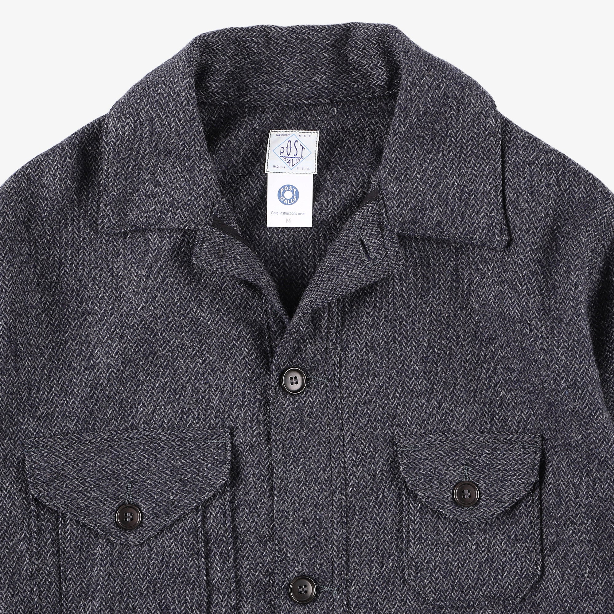 #1179-WHBT1 C-POST : wool HBT grey