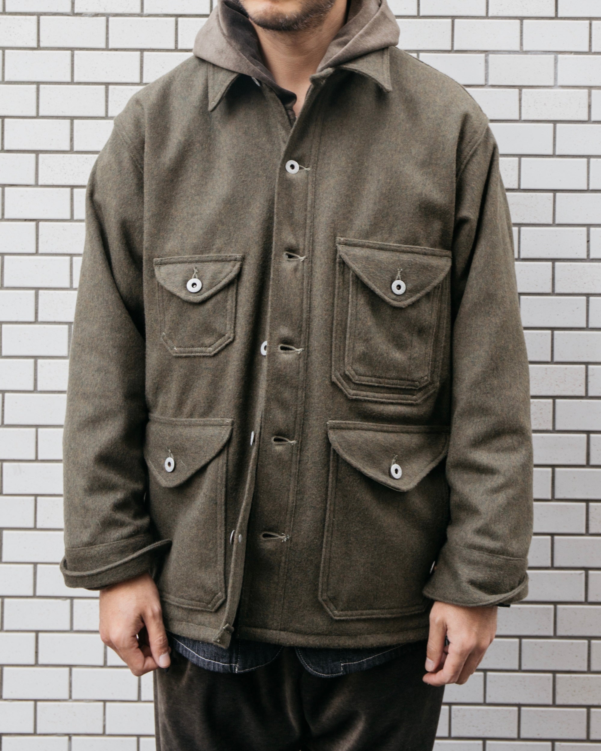 #2106R-WM3 CRUZER 5-R : wool melton olive