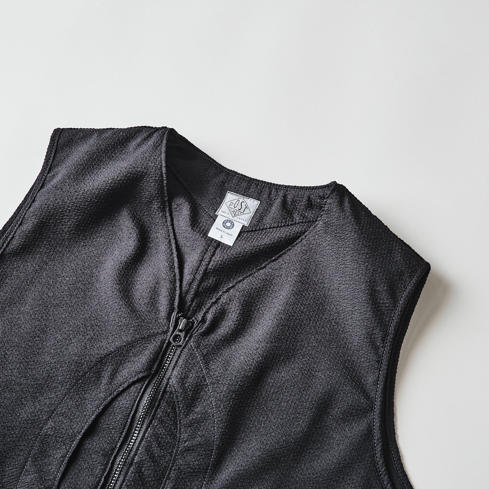 #1521-PSB Mr.DEE : poly seersucker black