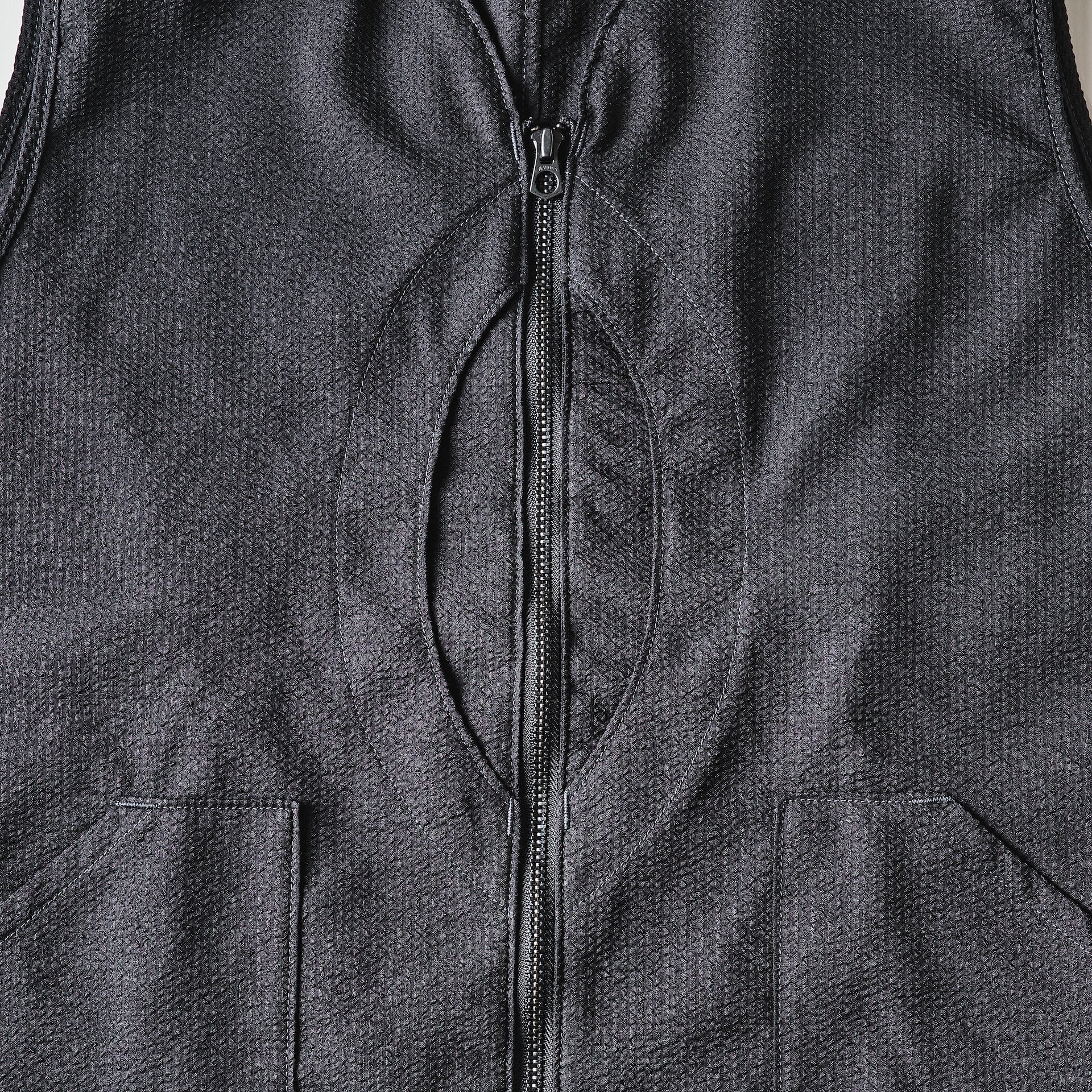 #1521-PSB Mr.DEE : poly seersucker black