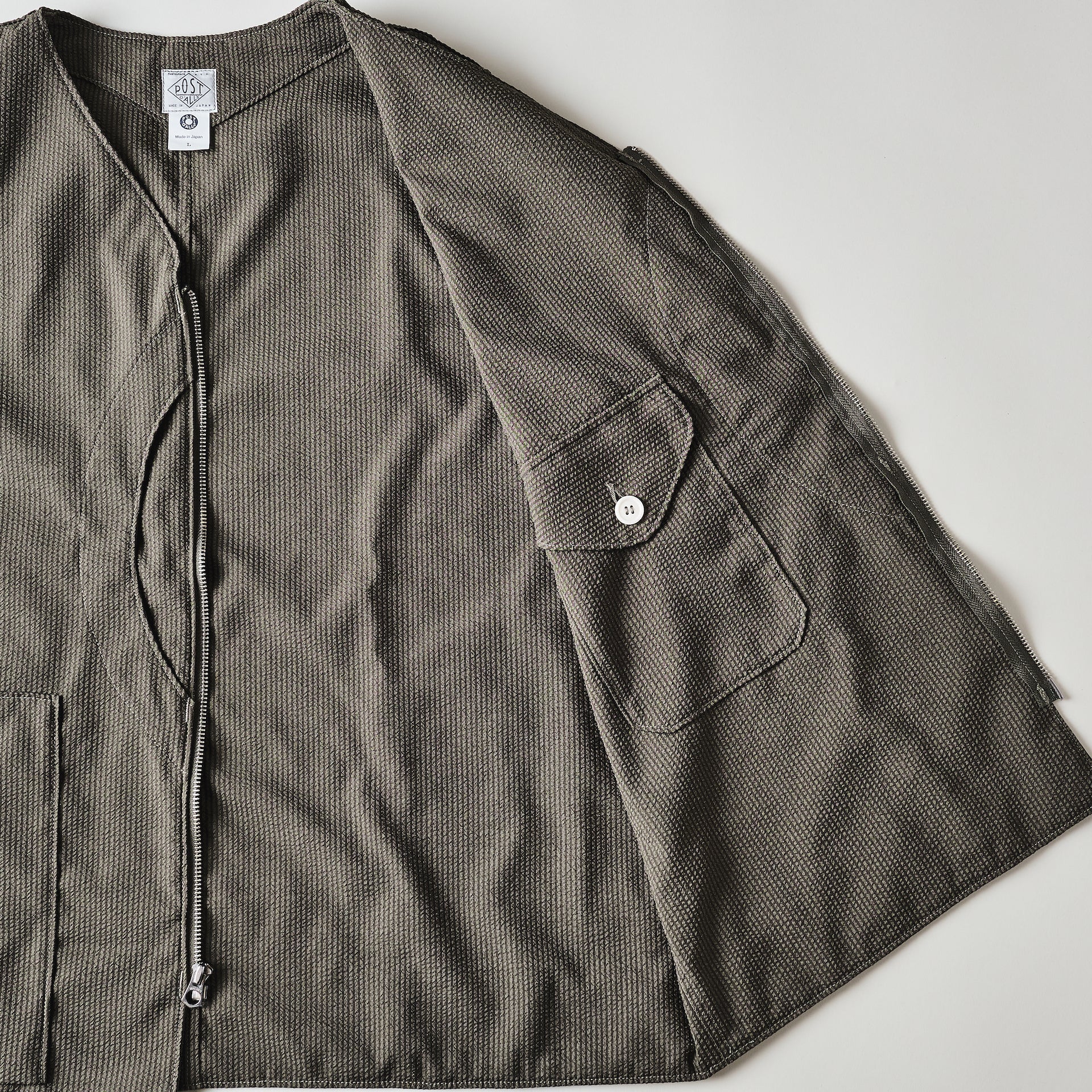 #1521-PSO Mr.DEE : poly seersucker olive