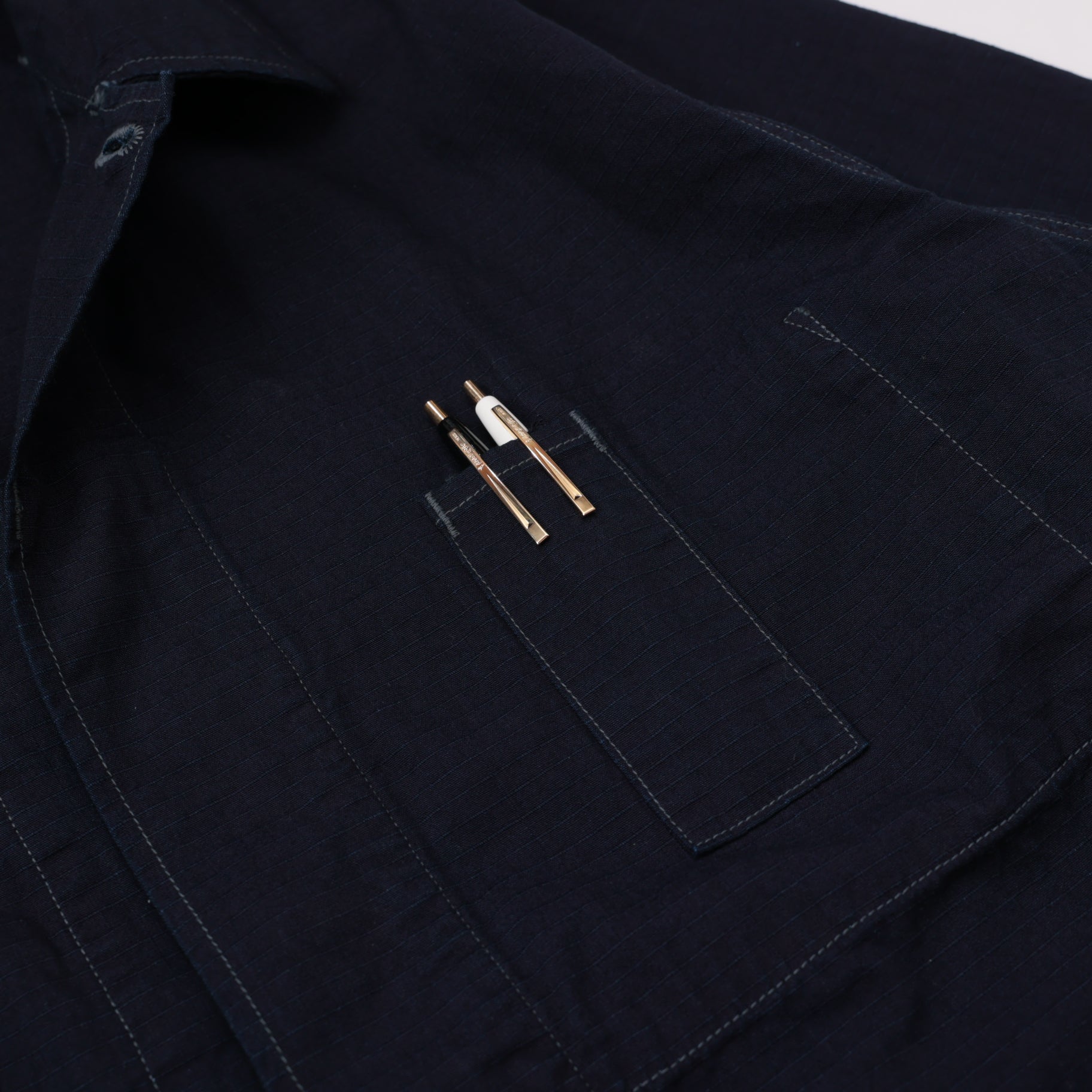 #1123-CRI BDU-R : cotton ripstop indigo