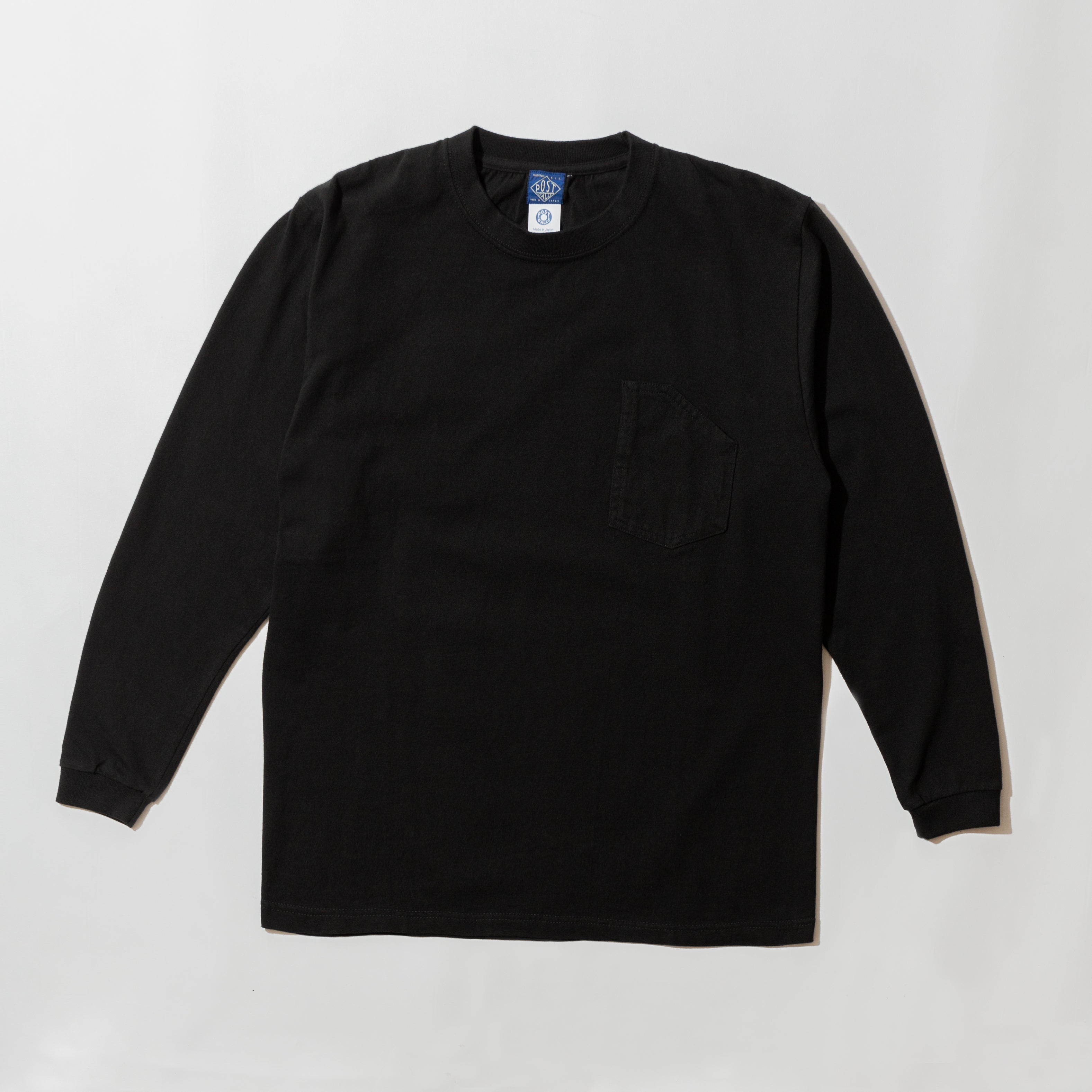 #3701 1102 Tee L/S 4 : 7 oz cotton jersey black