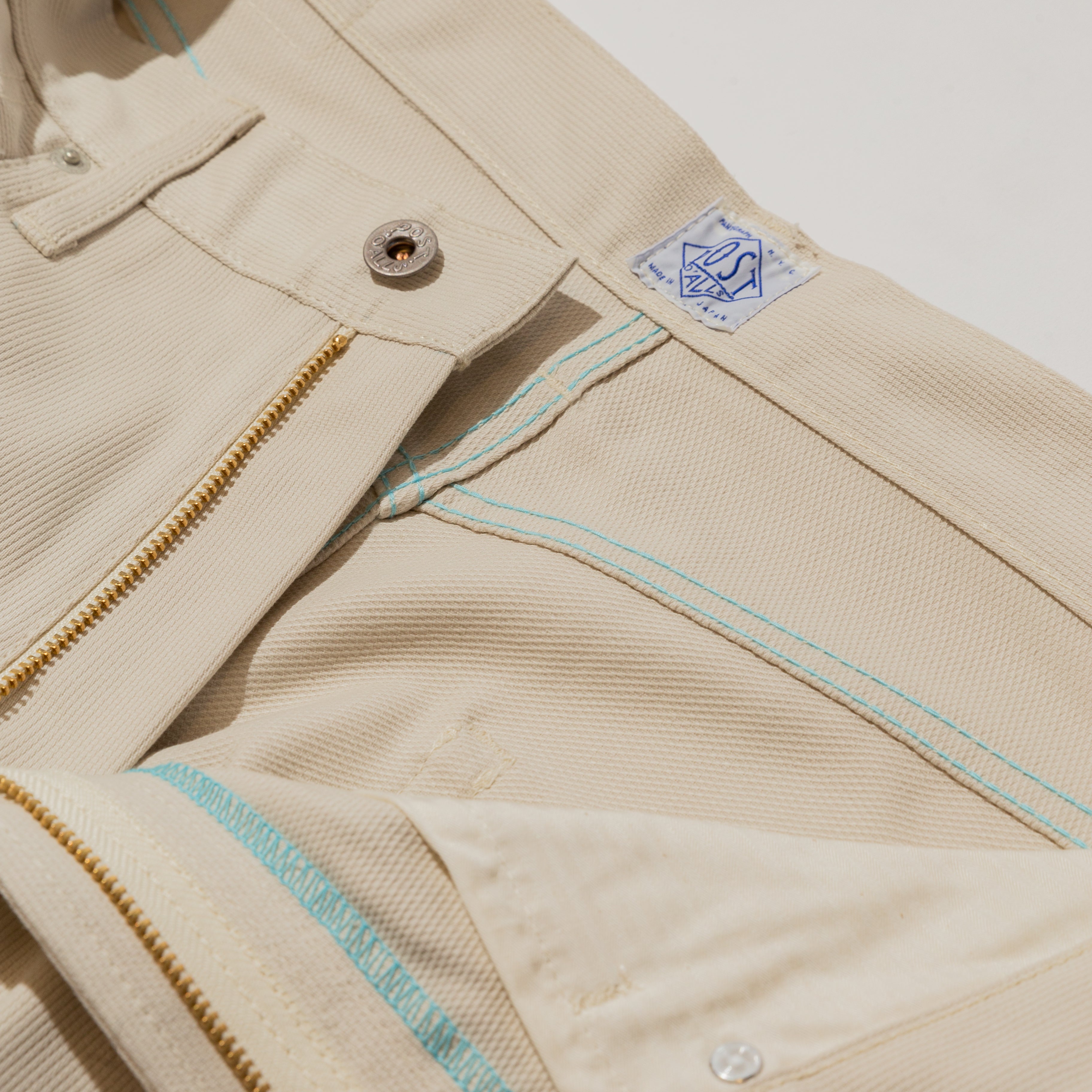 #1398-BC1 No.4 Five Pocket : bedford cord stone