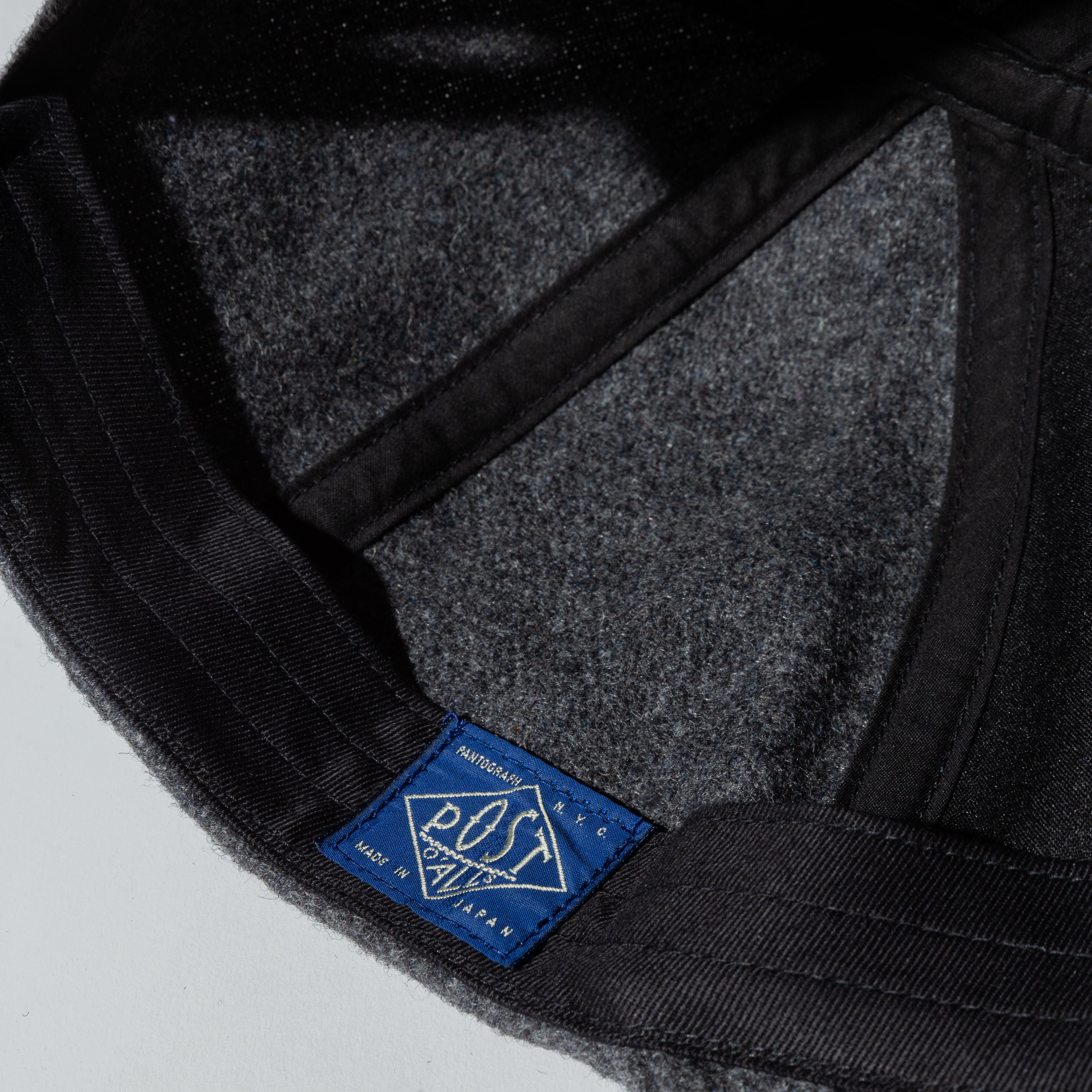 #3905 Engineer's cap WF1 : wool flannel navy