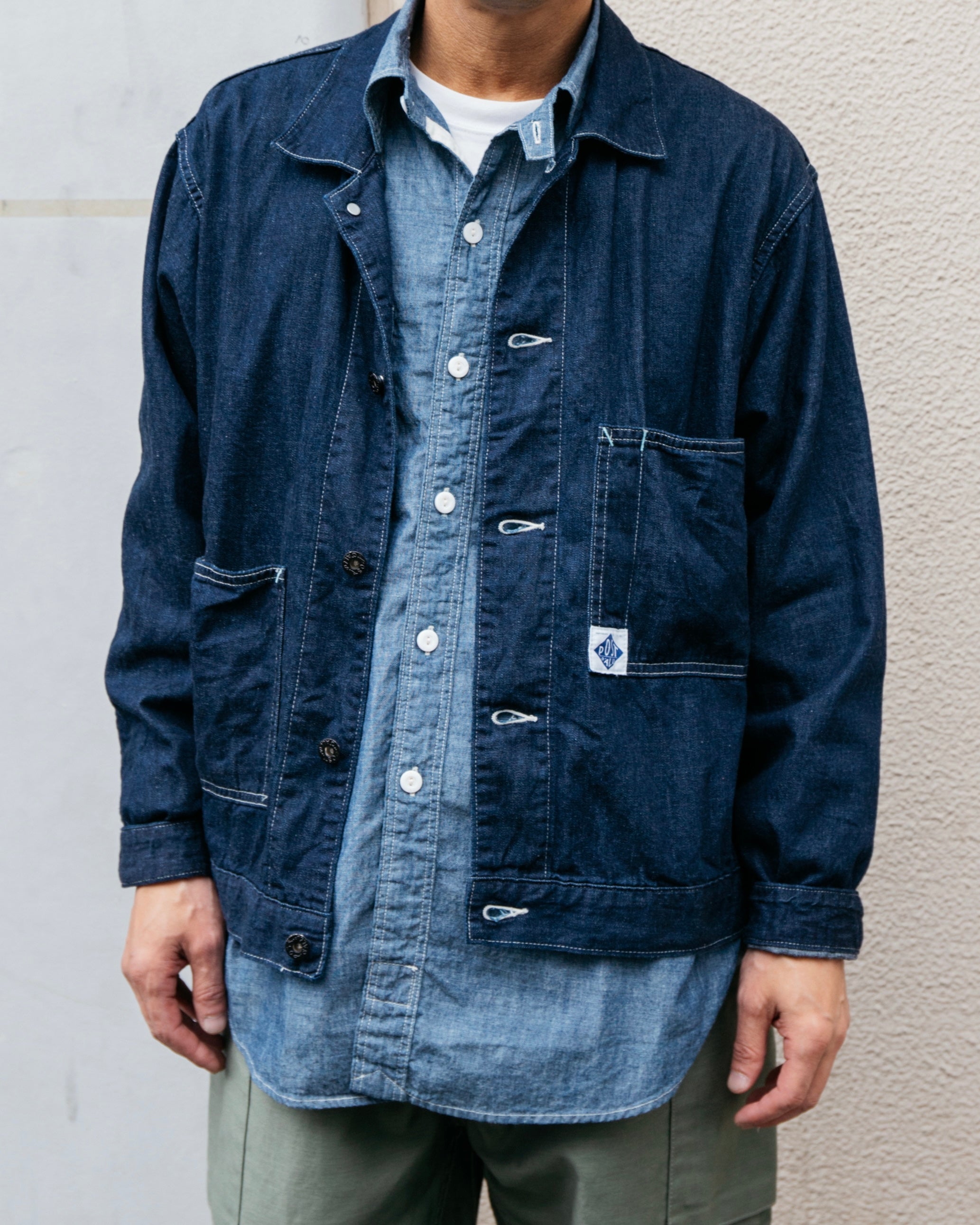 #1110-8DI MECHANIC BLOUSE : 8 oz. denim indigo