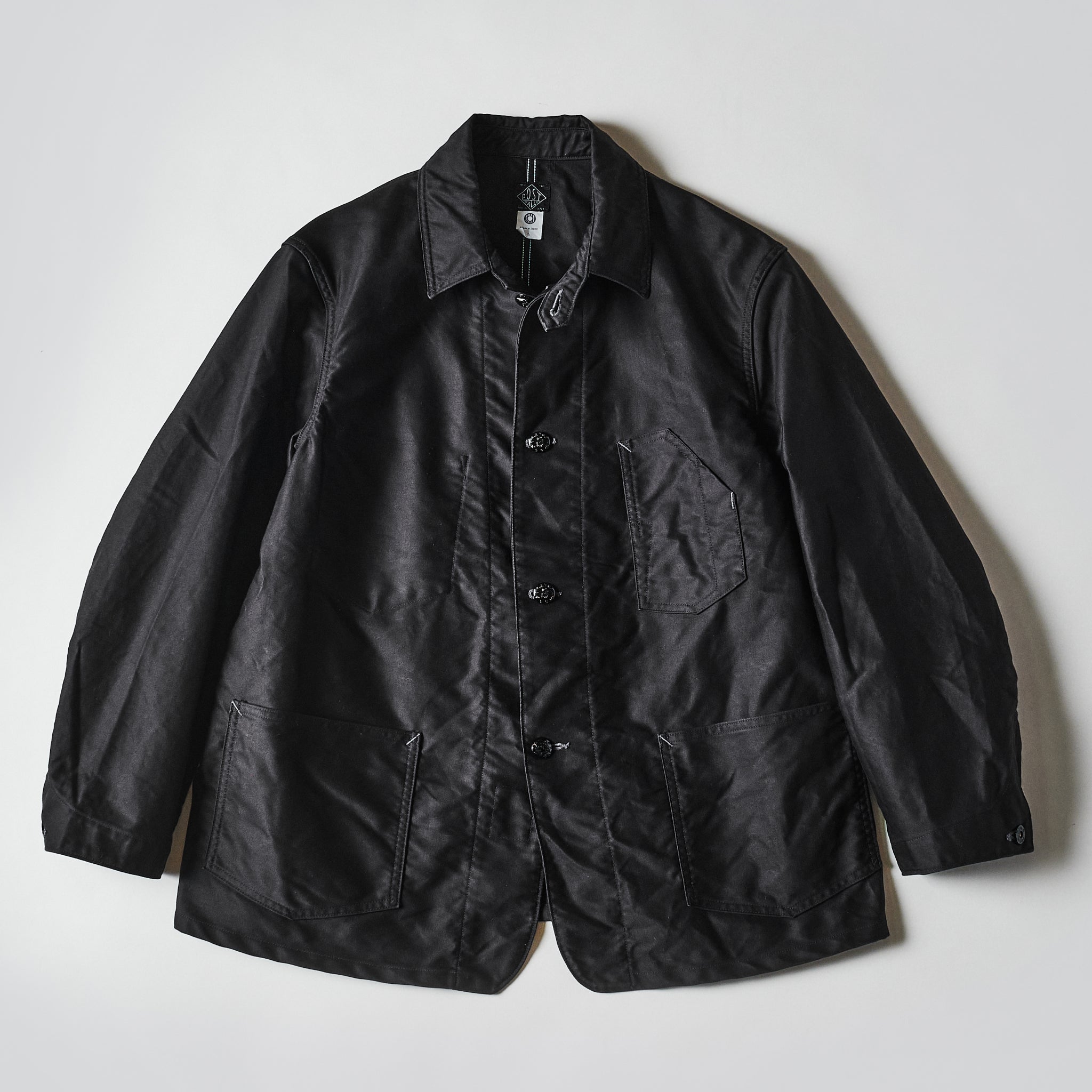 1101-MB No.1 Jacket : vintage moleskin black – POST OʼALLS