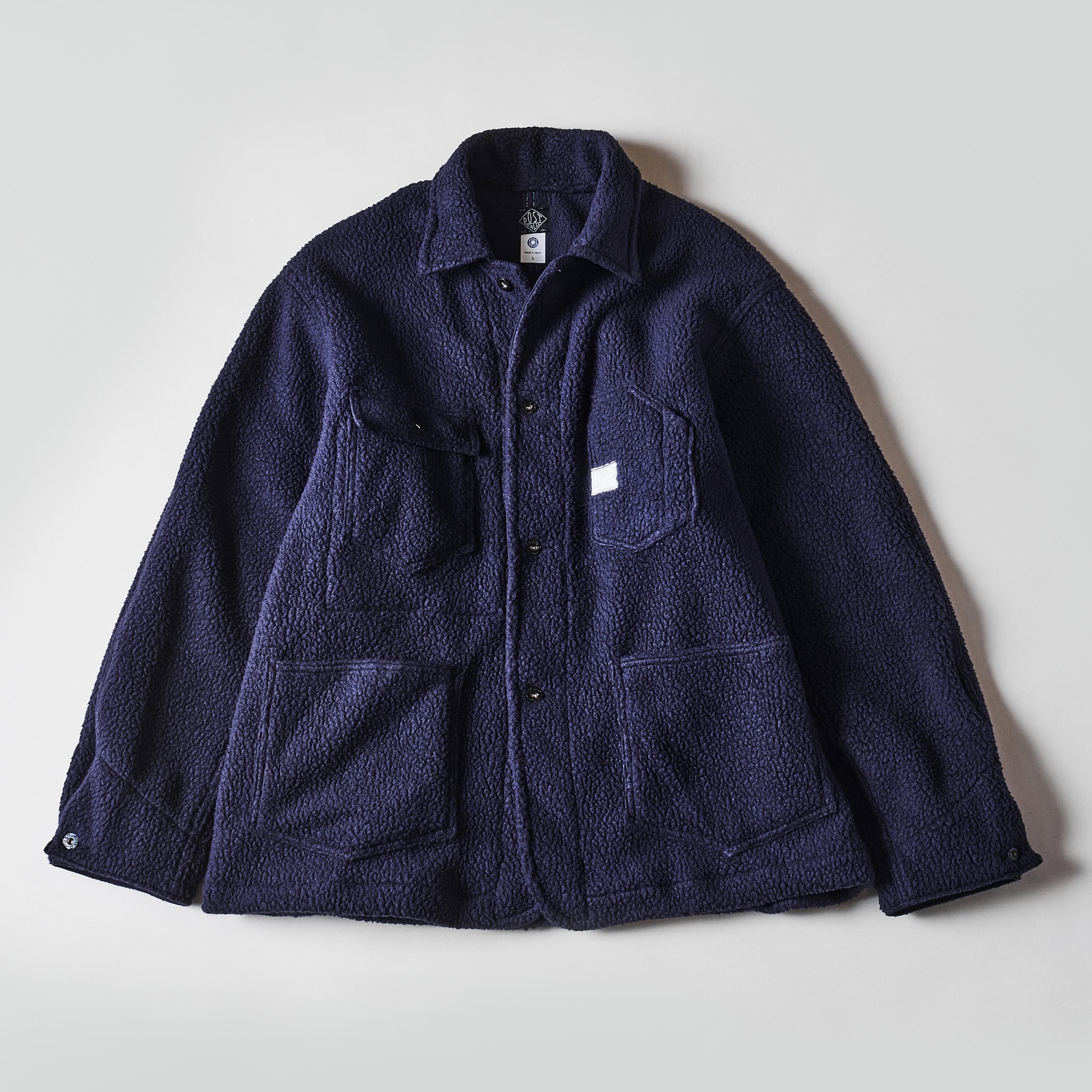 #1103-PSN Polarfleece Jacket : Polar Tech Sherpa navy