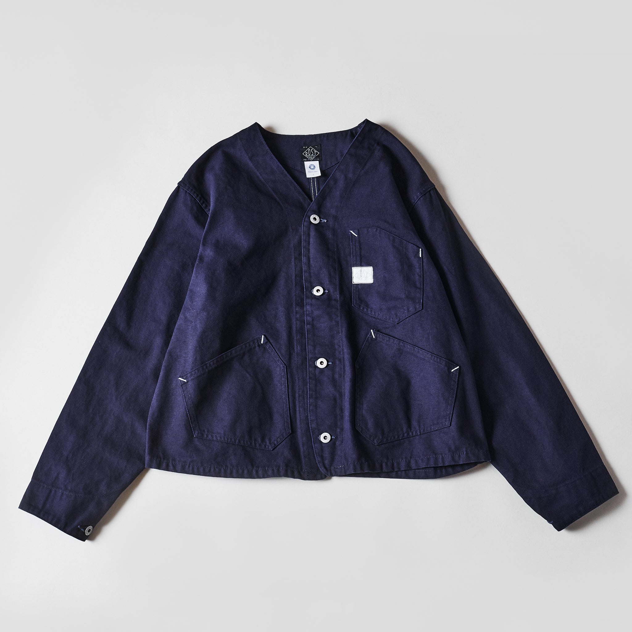 #1104-COD Stoker's Jacket : cotton canvas dark navy