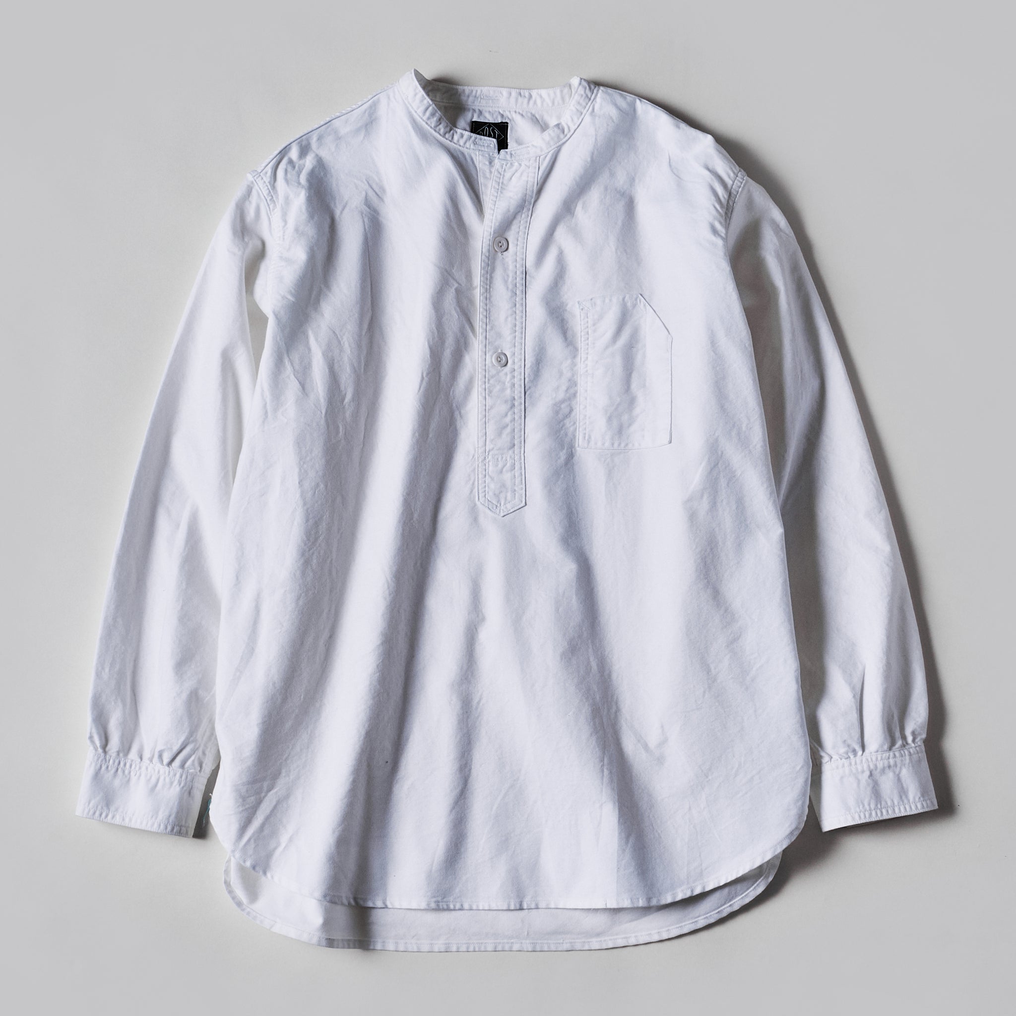 #1203-OW Band collar shirt : oxford (23FW)