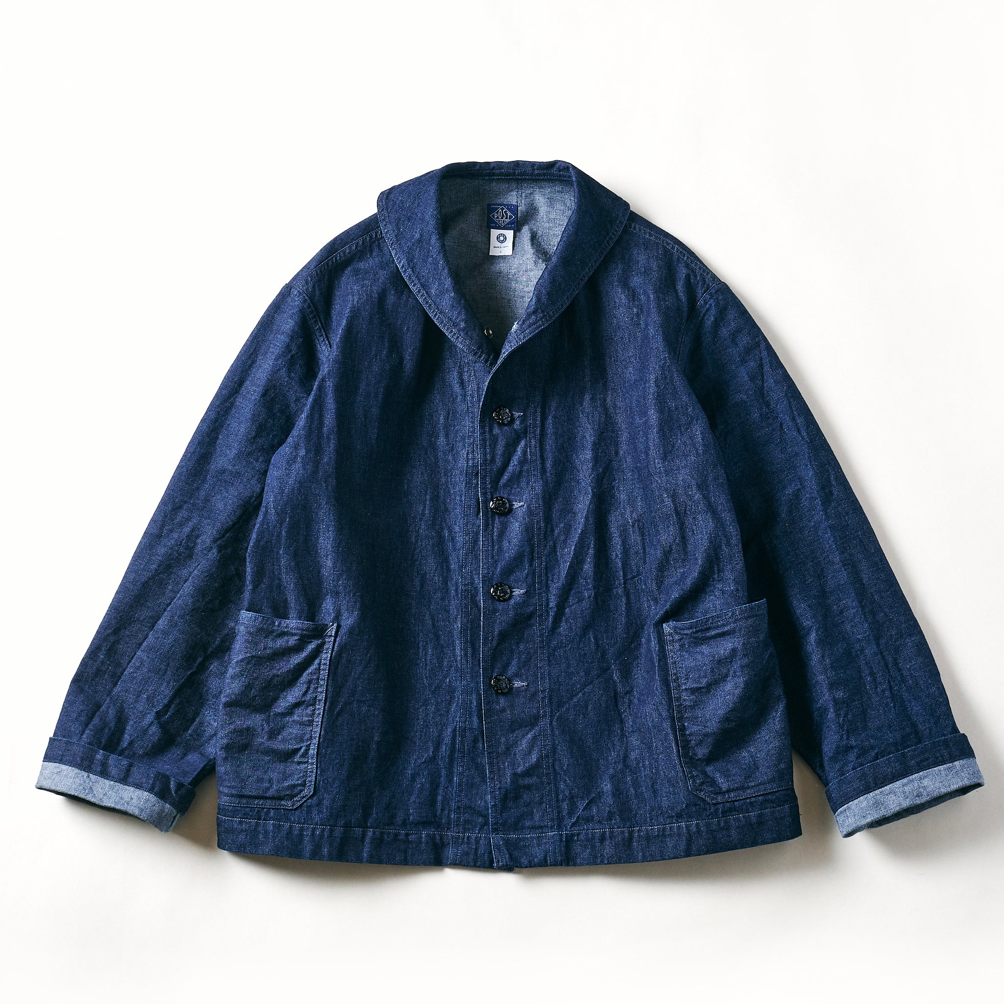 2114F 10DI NAVY BLU-F : 10oz. denim indigo – POST O'ALLS