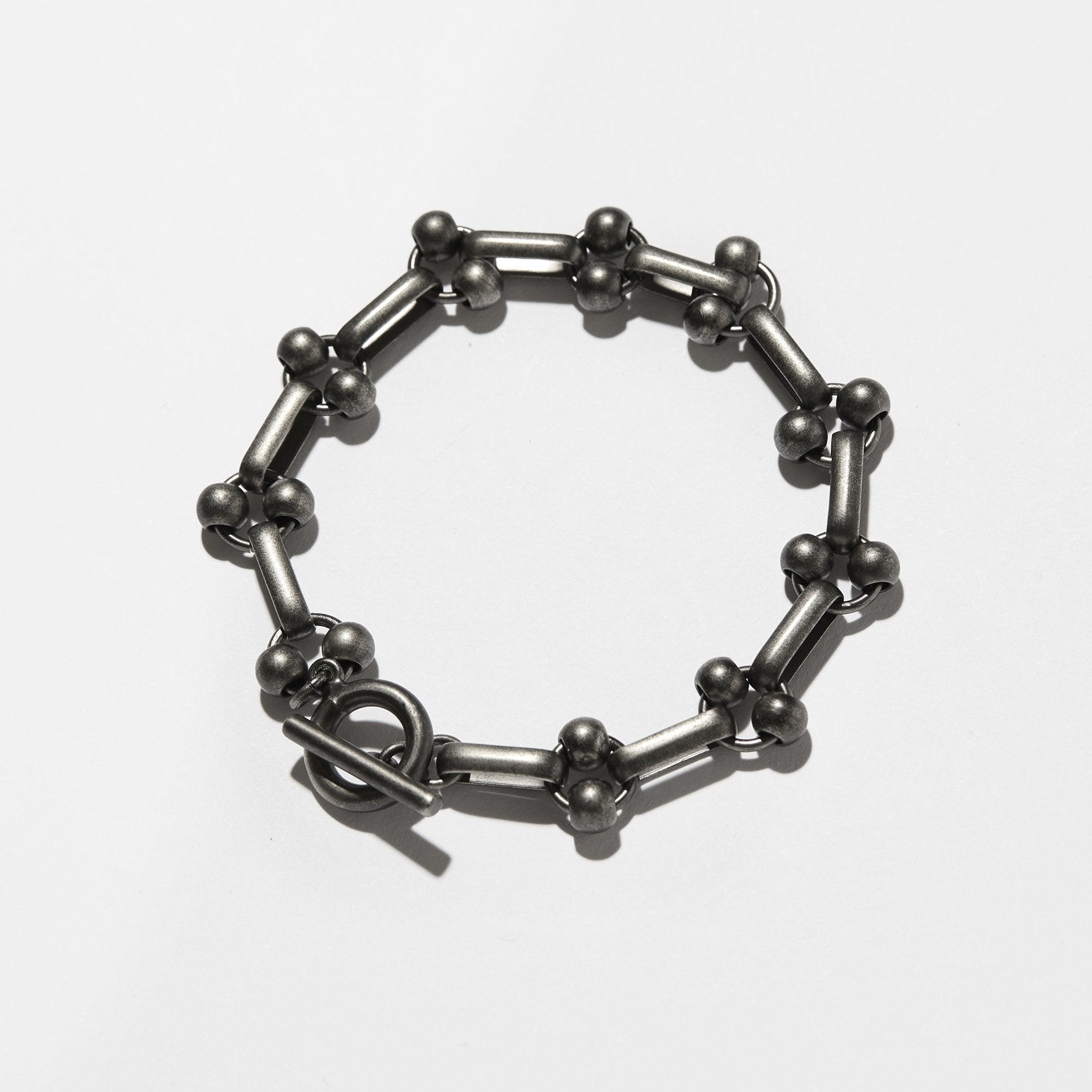 #3909-PB2 POST Bracelet #2 : brass flat black