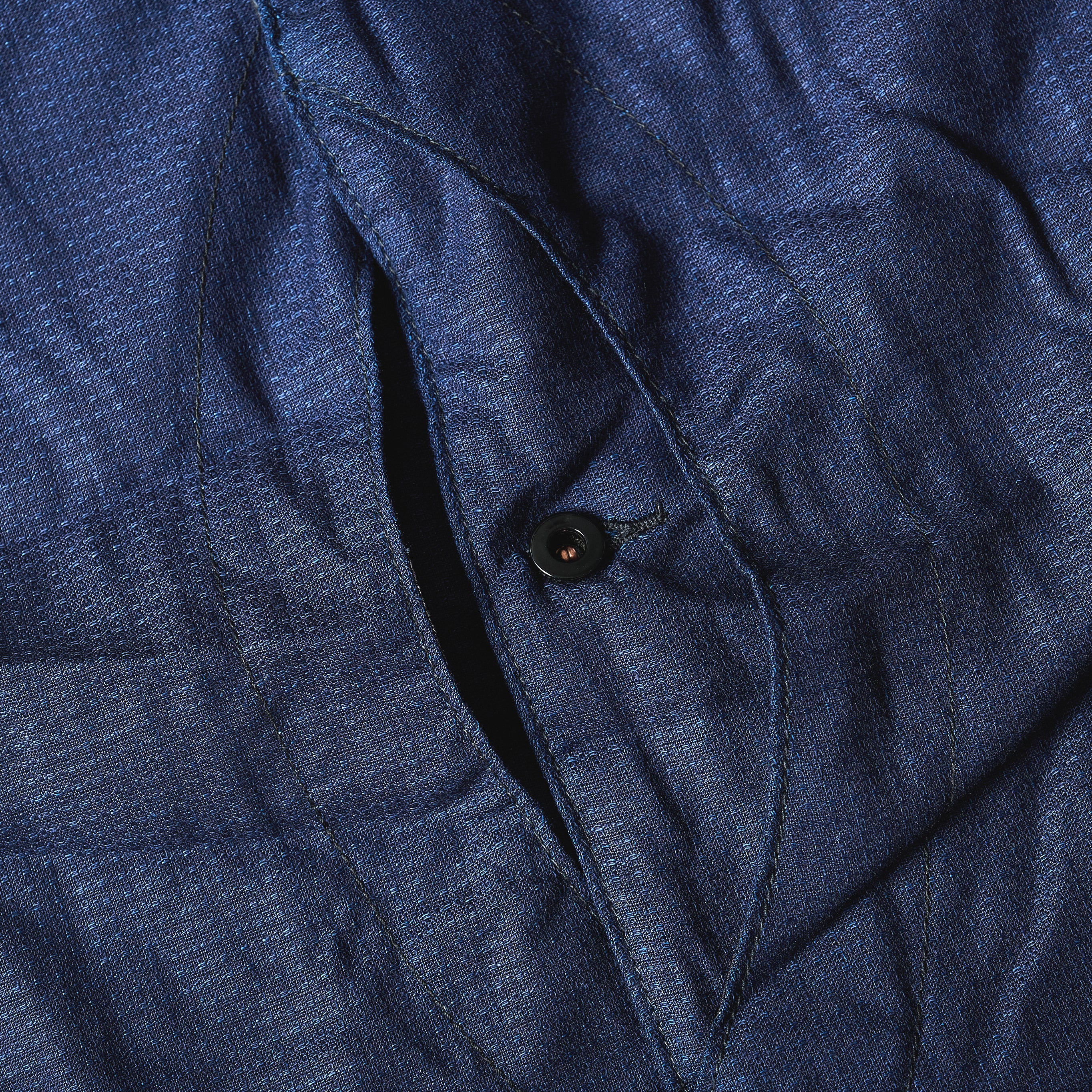 #1267B-IJ1 Royal Traveler Shirt-1/2 : indigo jacquard w/thinsulate indigo