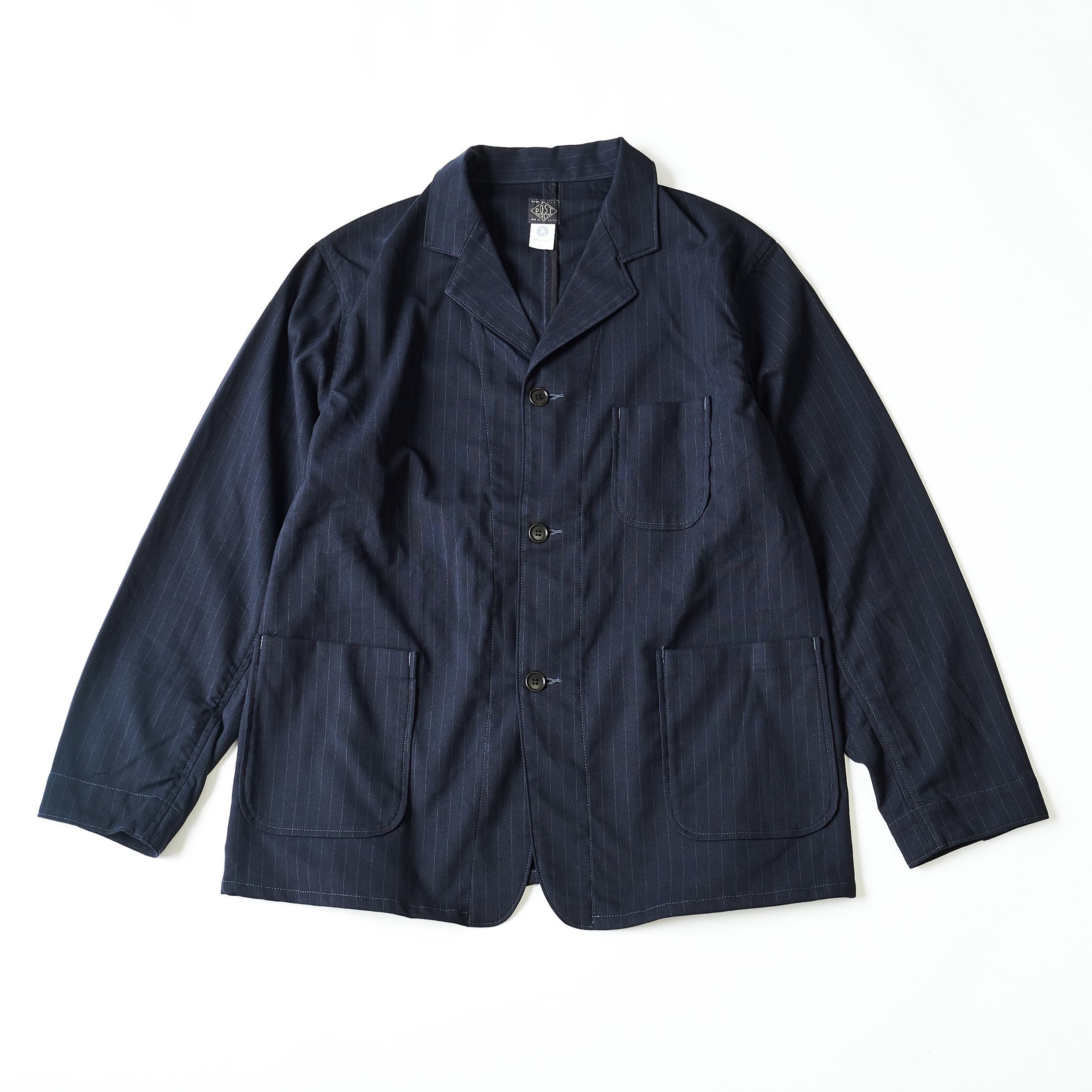 #3101-PSS OK Rider 2 : poly suiting stripe navy