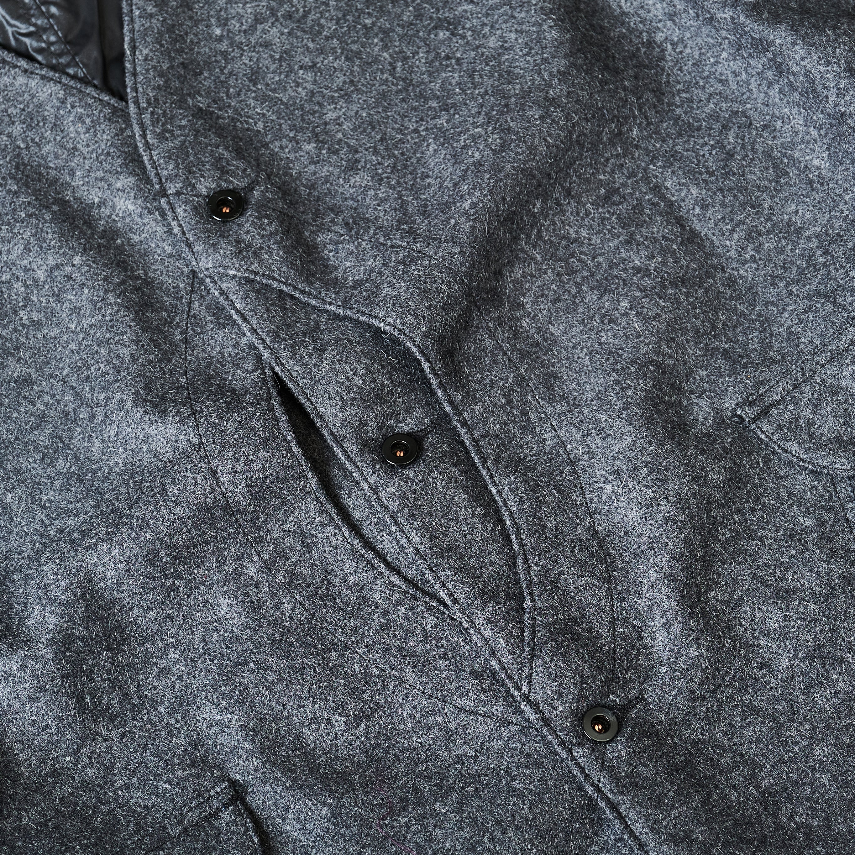 #1512-WM1 Royal Traveler : wool melton charcoal