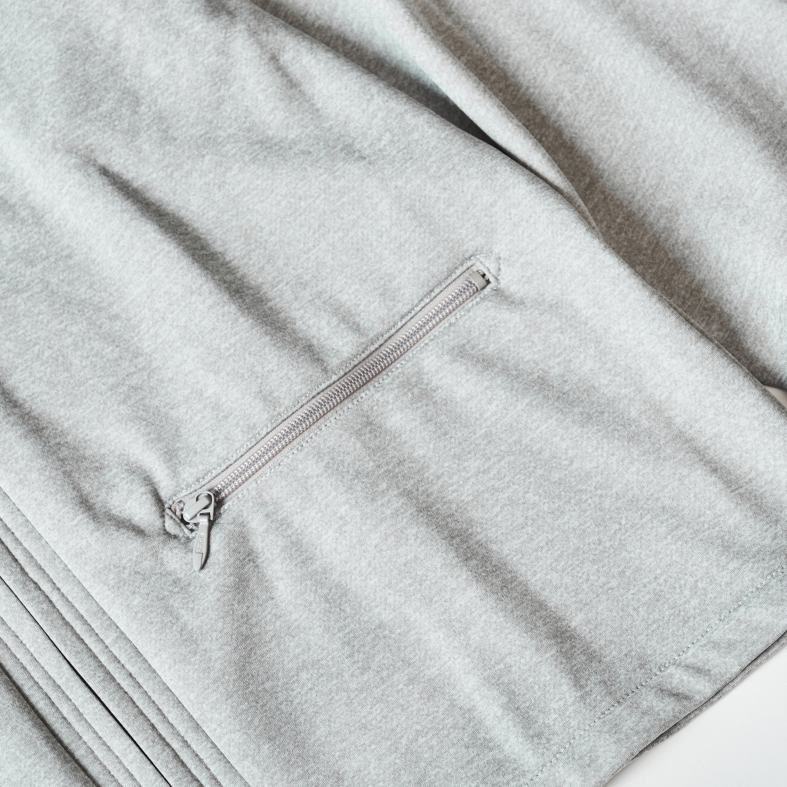#3609-J2 EZ Zip Cardigan : poly jersey light ash