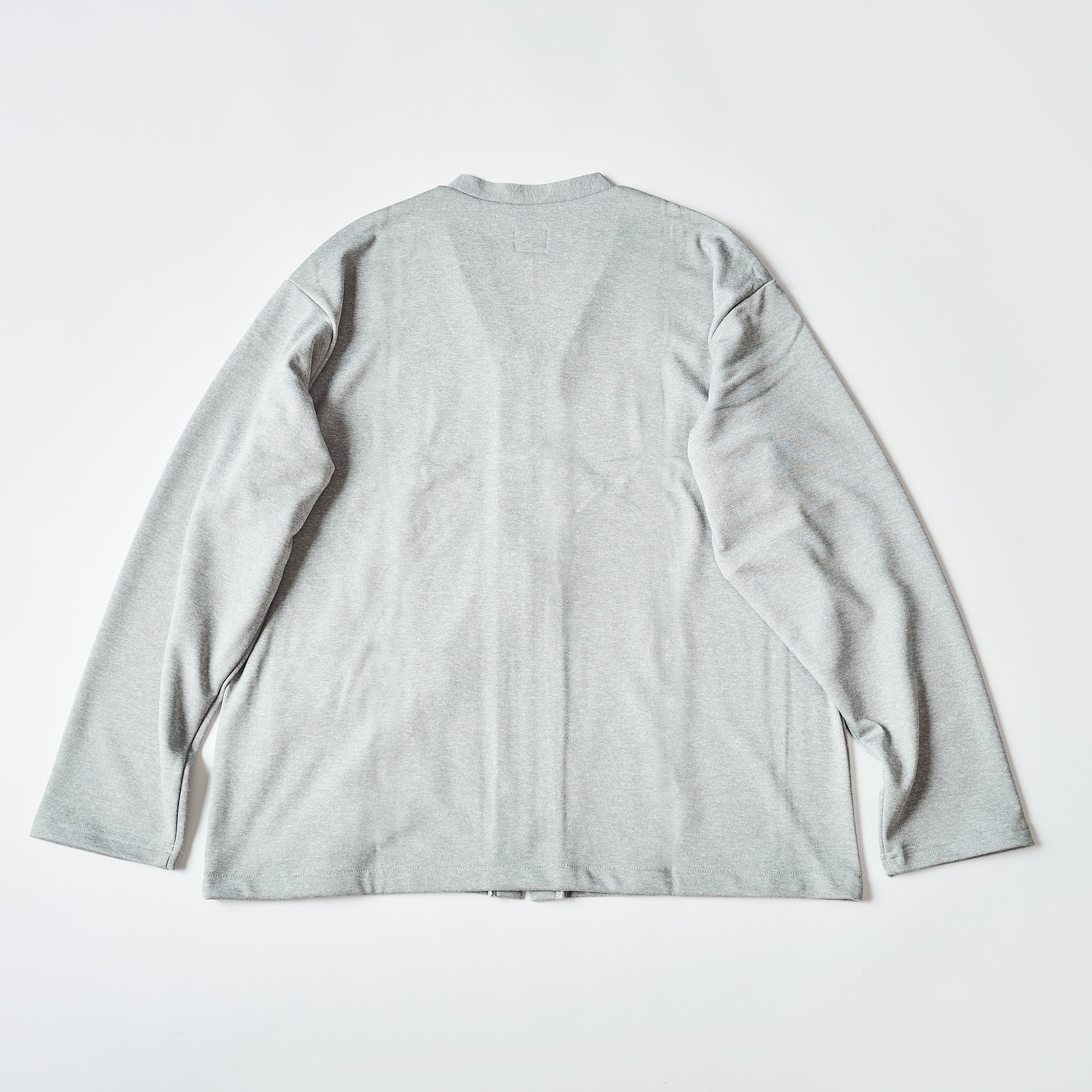 #3609-J2 EZ Zip Cardigan : poly jersey light ash