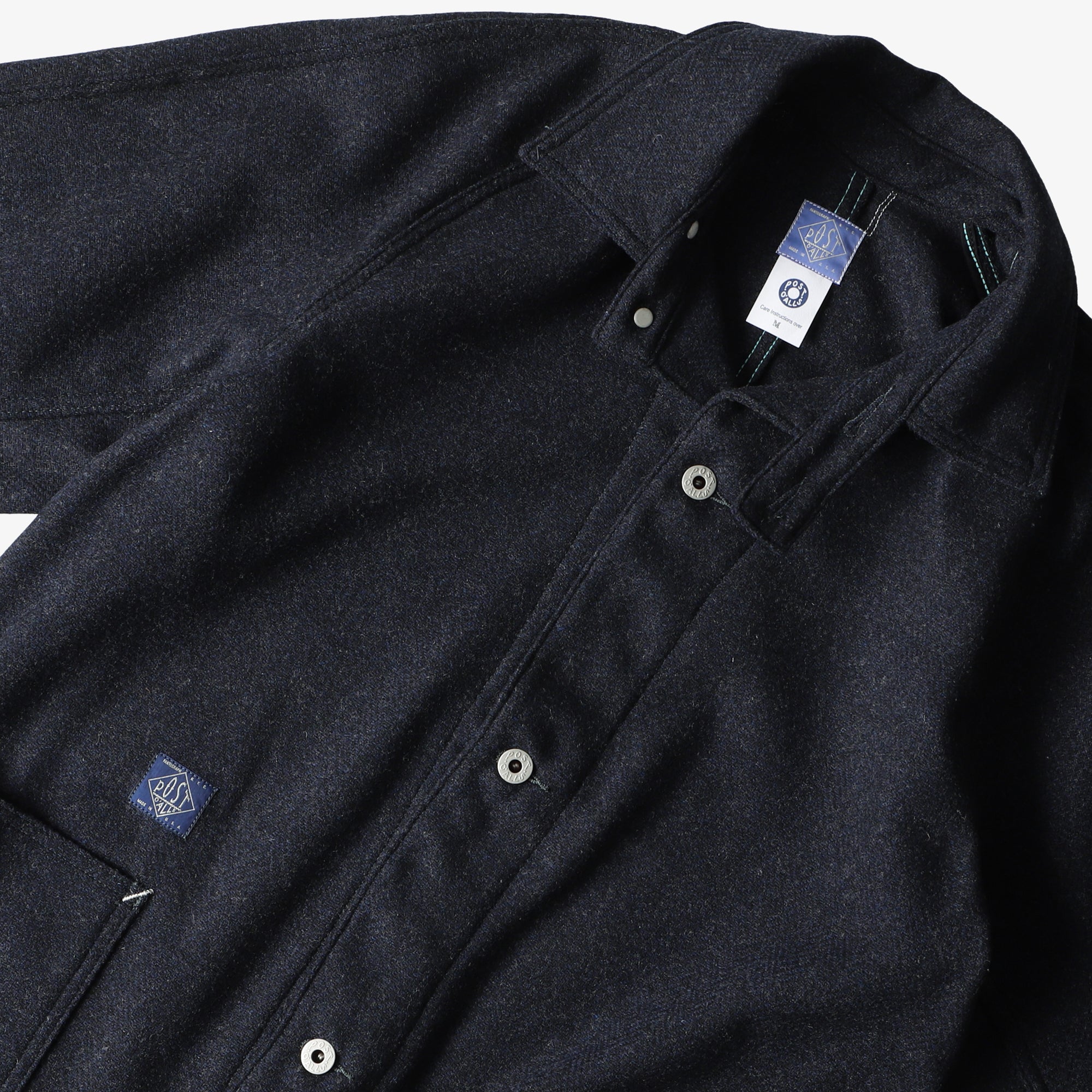 #2131R-WHT SB40-R : wool herringbone tweed navy (Shop Special)