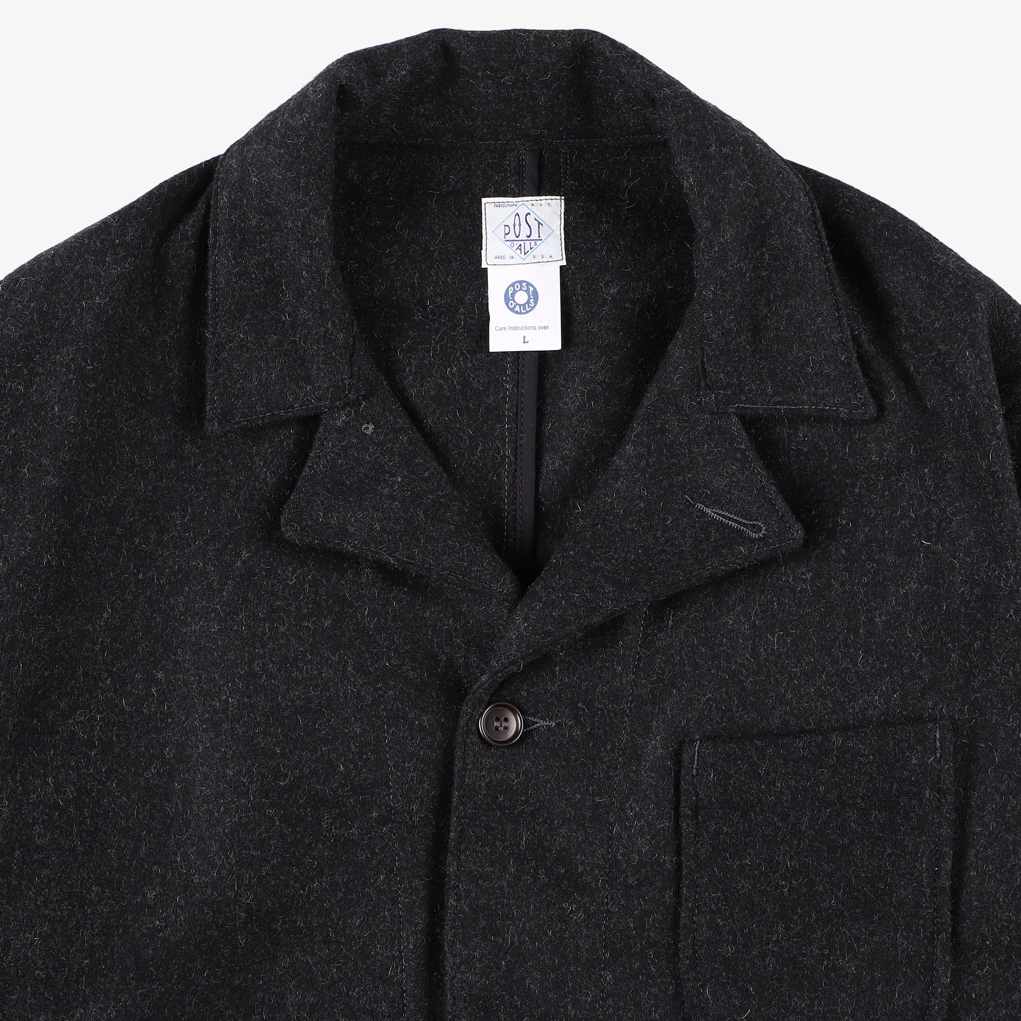 #2140 OK Rider WM2 : wool melton charcoal heather "Dead Stock"