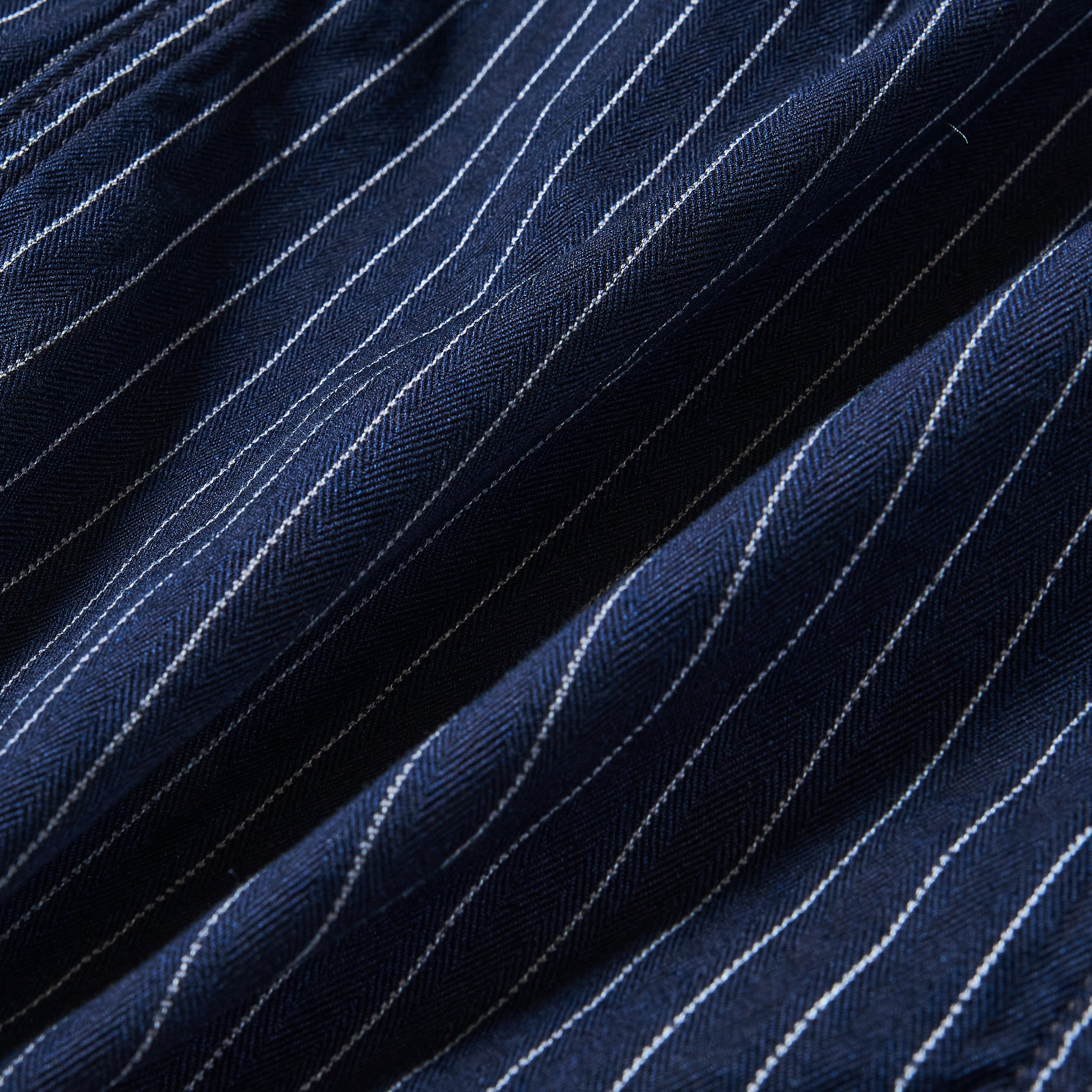 #3111-GS De Luxe Railroader 2 : Gangster Stripe w/taffeta lining indigo