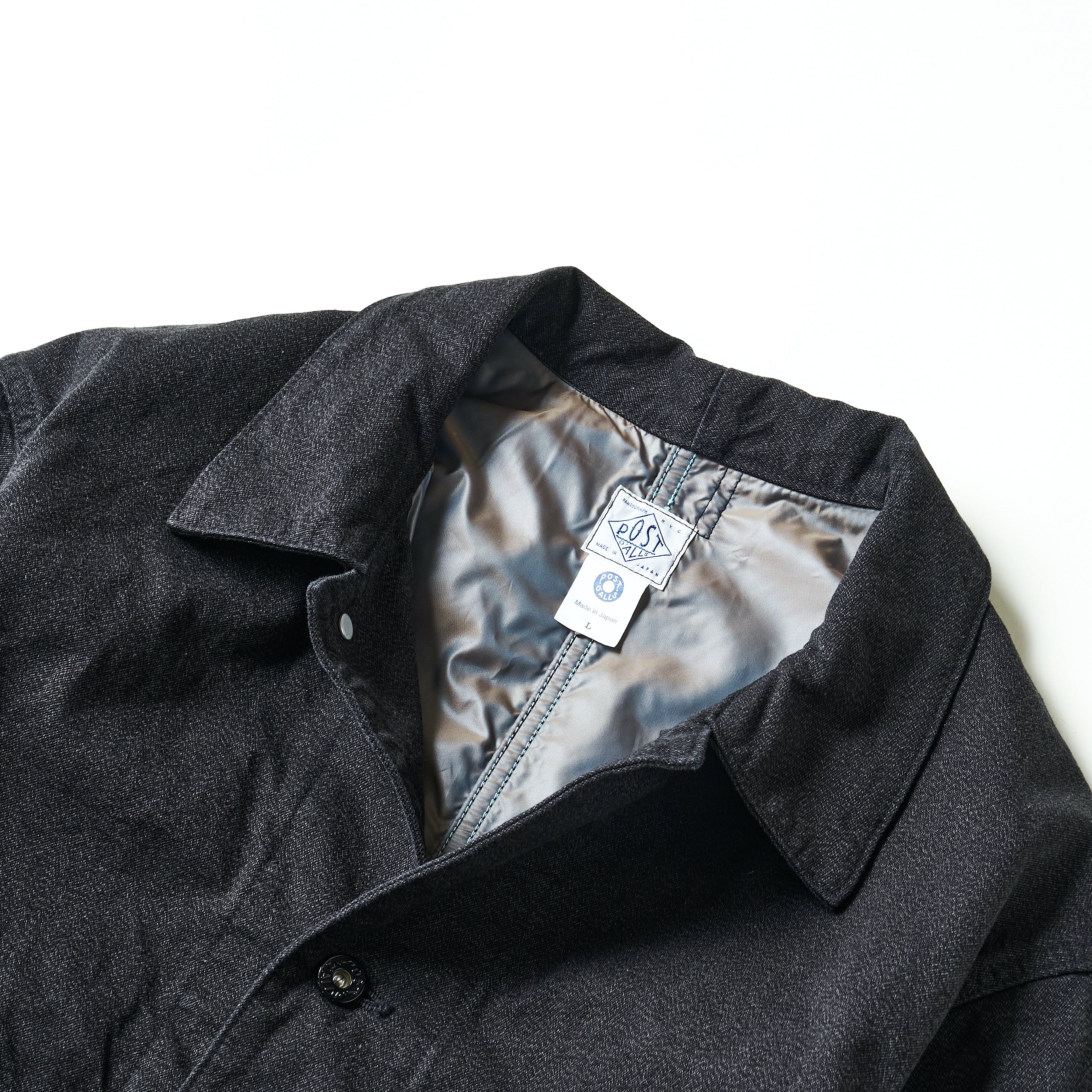 #3111-CC De Luxe Railroader 2 : cotton covert w/taffeta lining charcoal