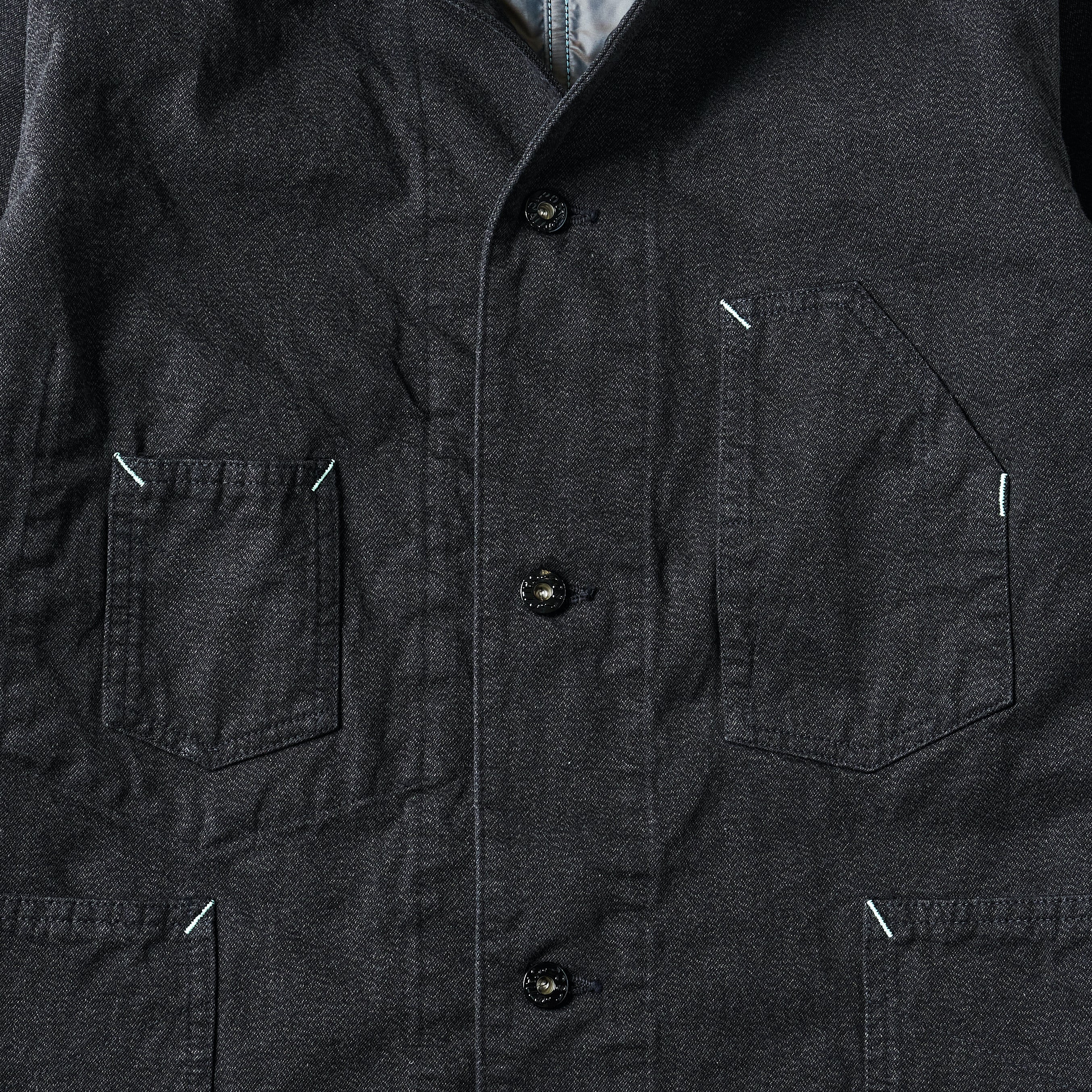 #3111-CC De Luxe Railroader 2 : cotton covert w/taffeta lining charcoal
