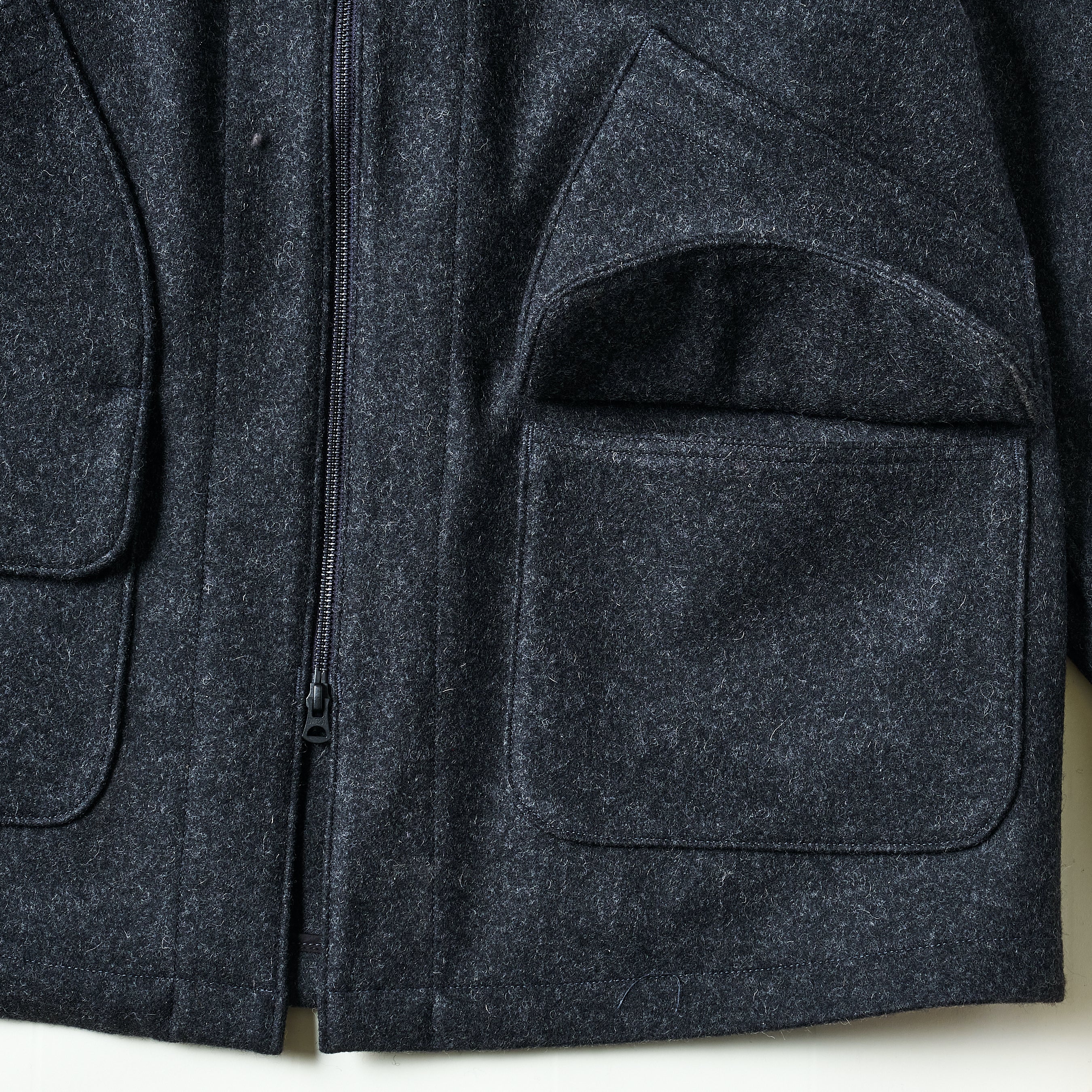 #3112-WM1 DEE Parka 3 : wool melton charcoal