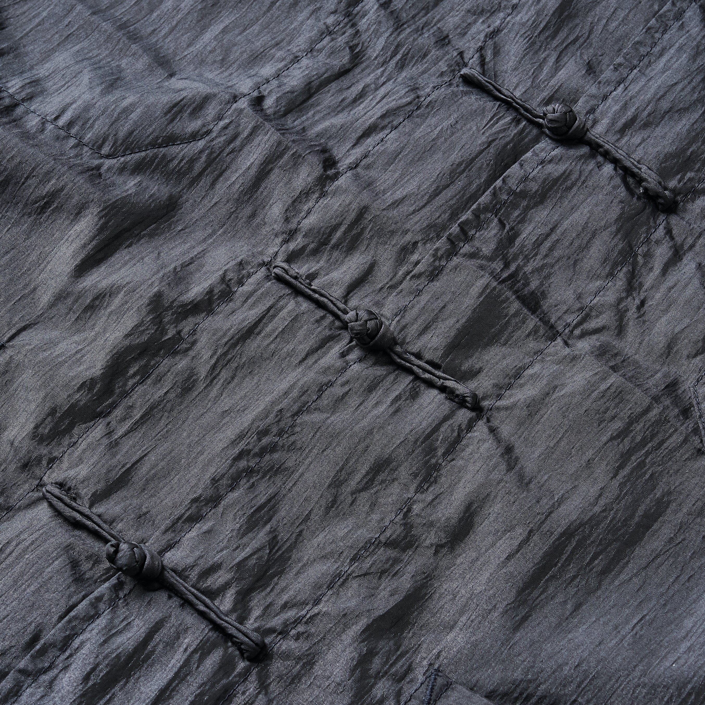 #3109-CT1 POST Chinois DV : crinkle nylon taffeta charcoal