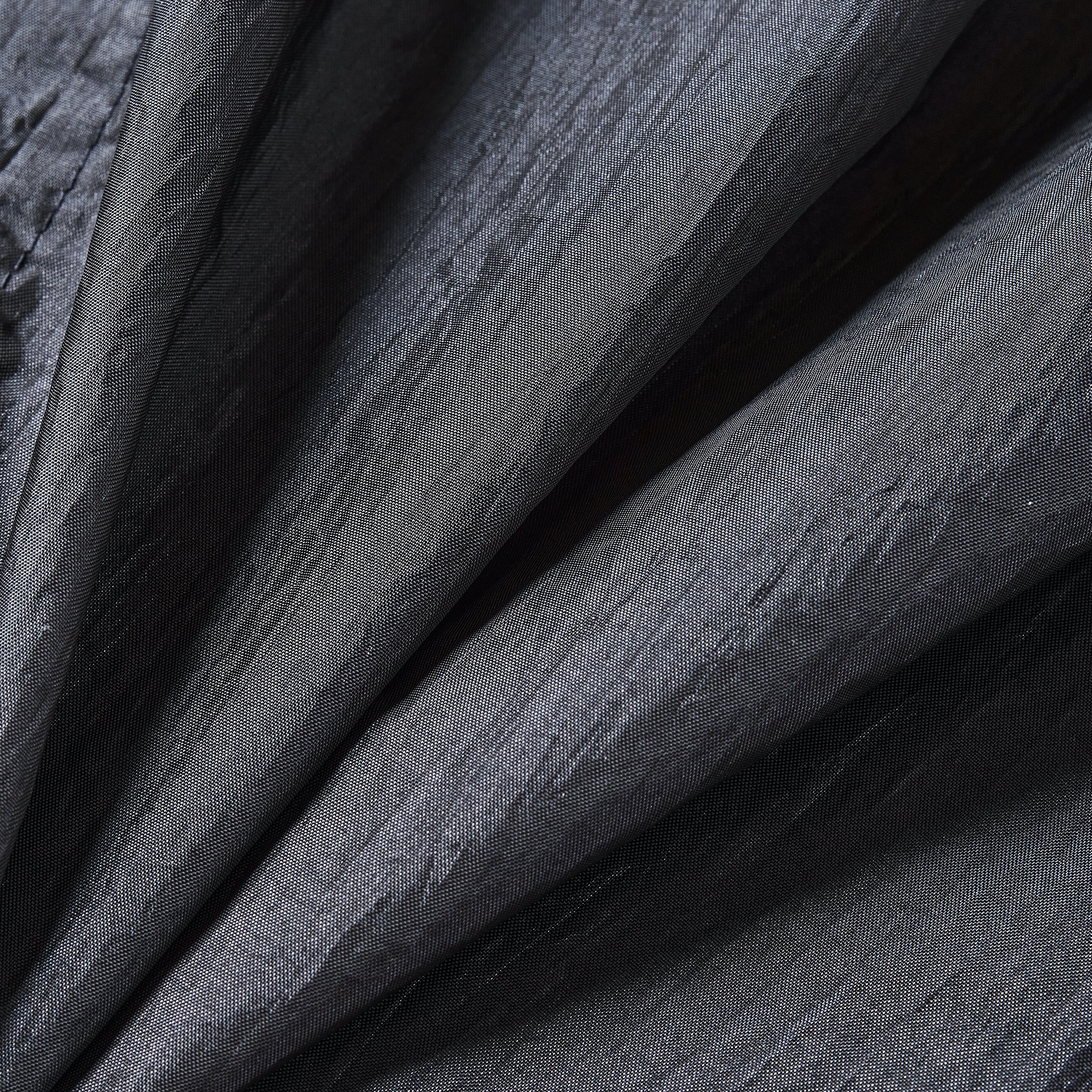 #3109-CT1 POST Chinois DV : crinkle nylon taffeta charcoal