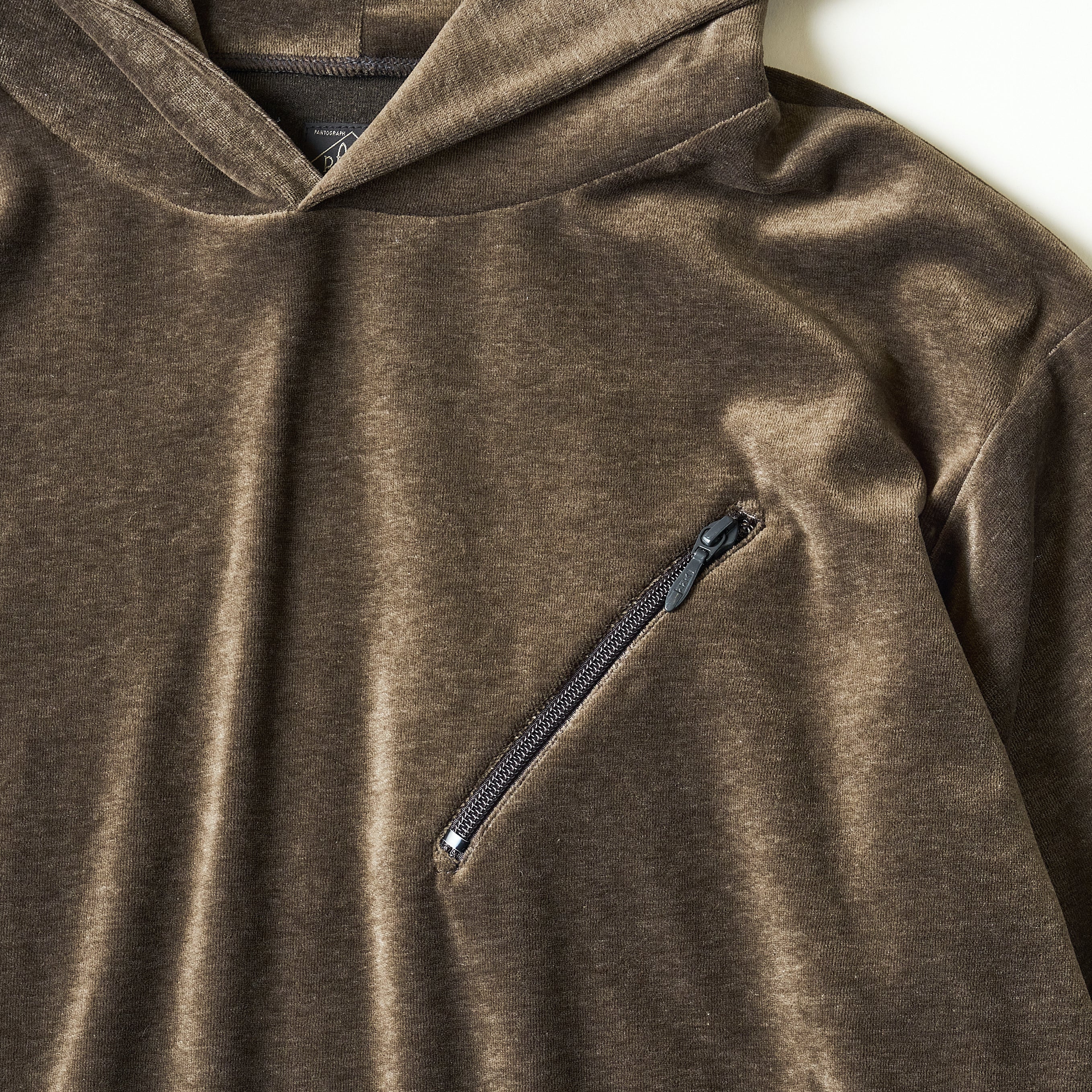 #3613-V2 E-Z Hoodie LLC 2 : poly/cotton velour moss