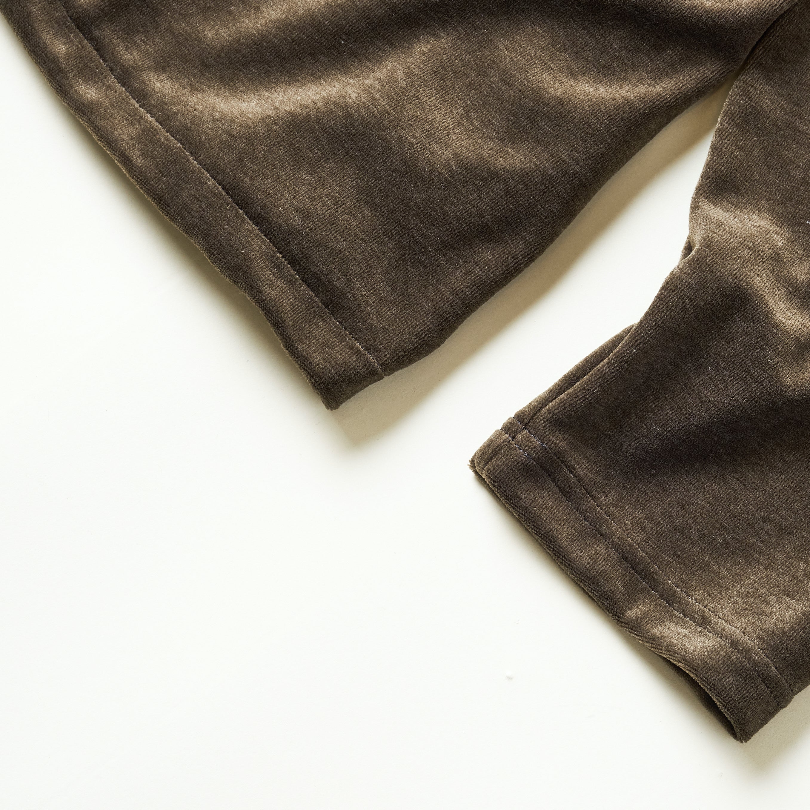 #3609-V2 E-Z Zip Cardigan : poly/cotton velour moss