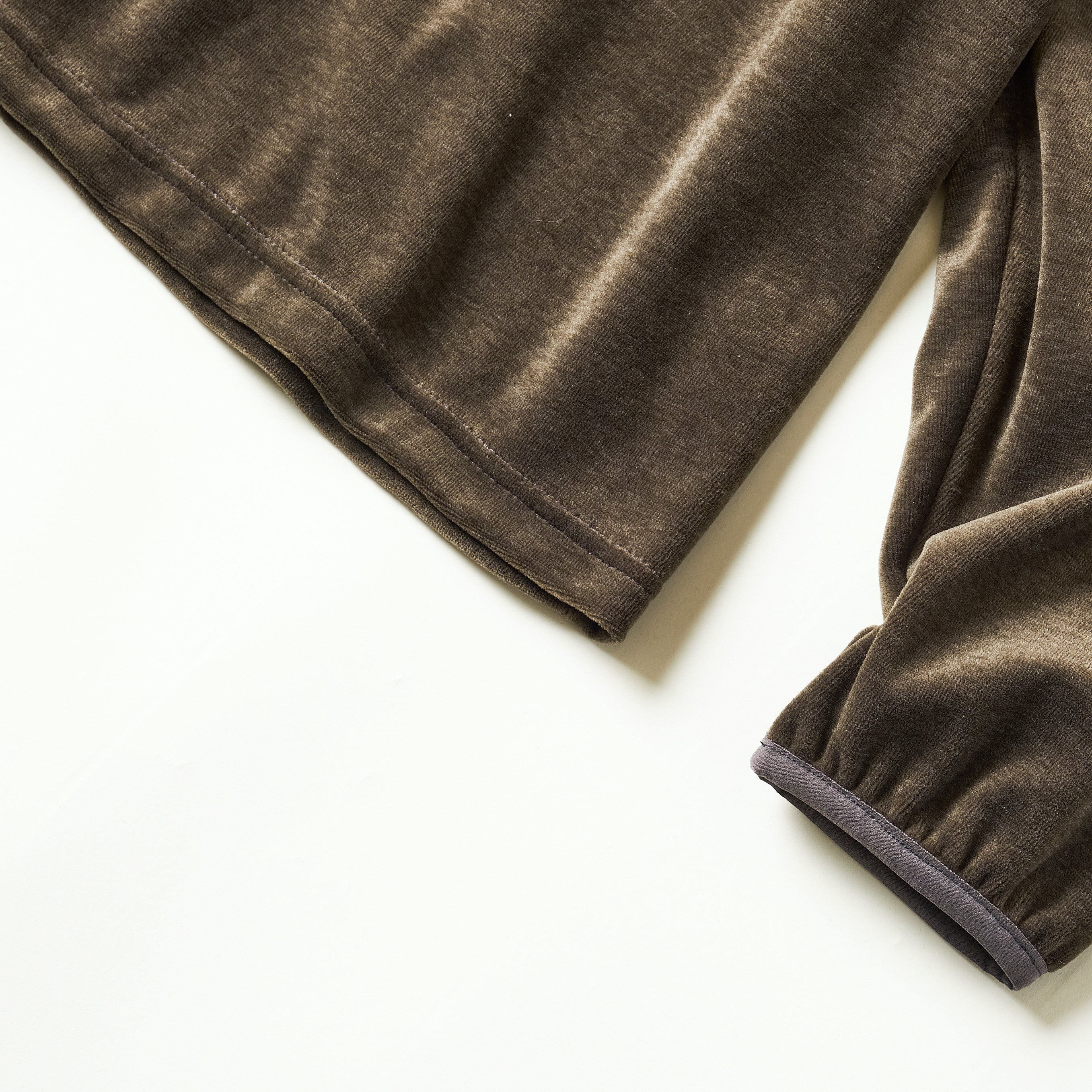 #3612-V2 E-Z Long Sleeve Tee 2 : poly/cotton velour moss