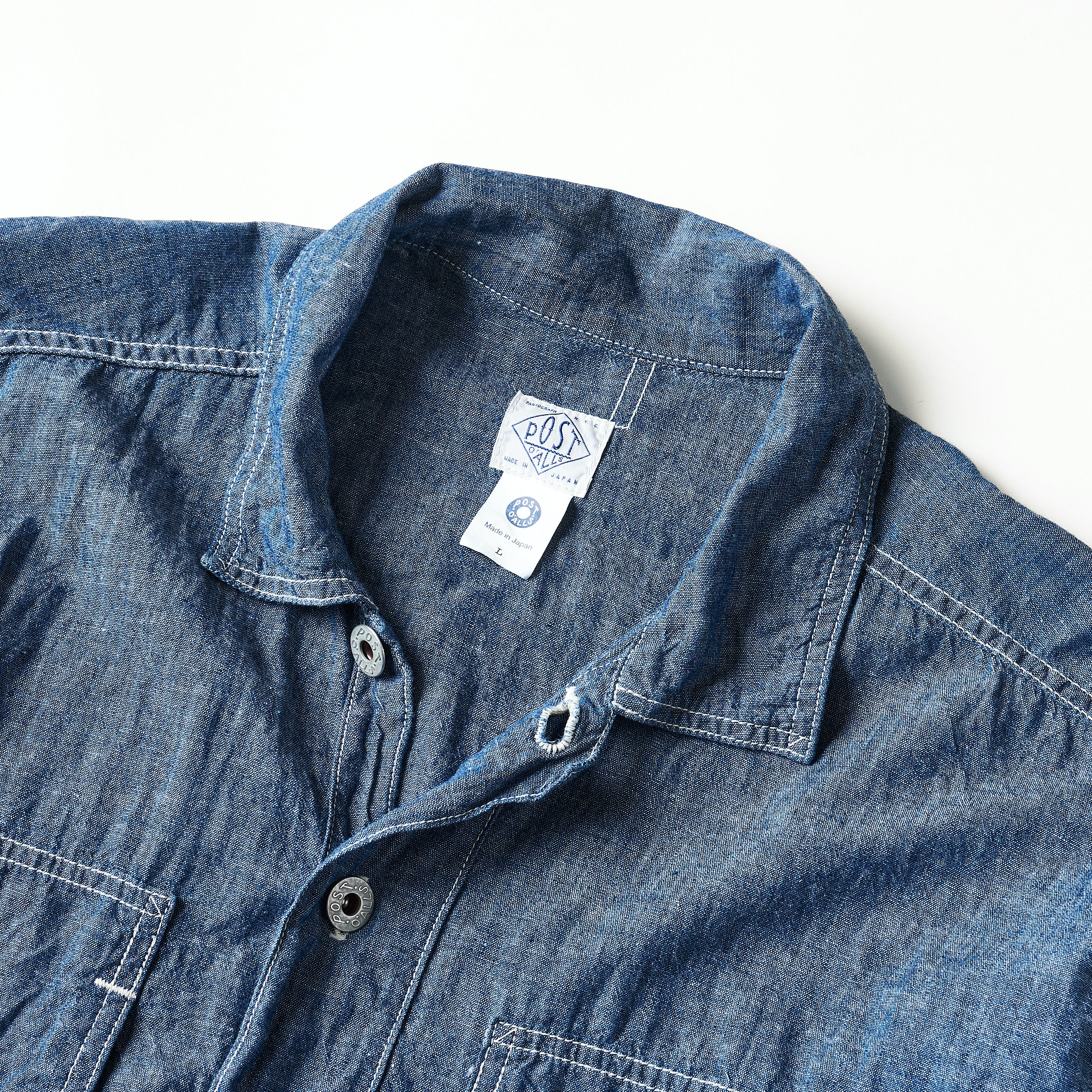 1204-11 ARMY Shirt: chambray indigo