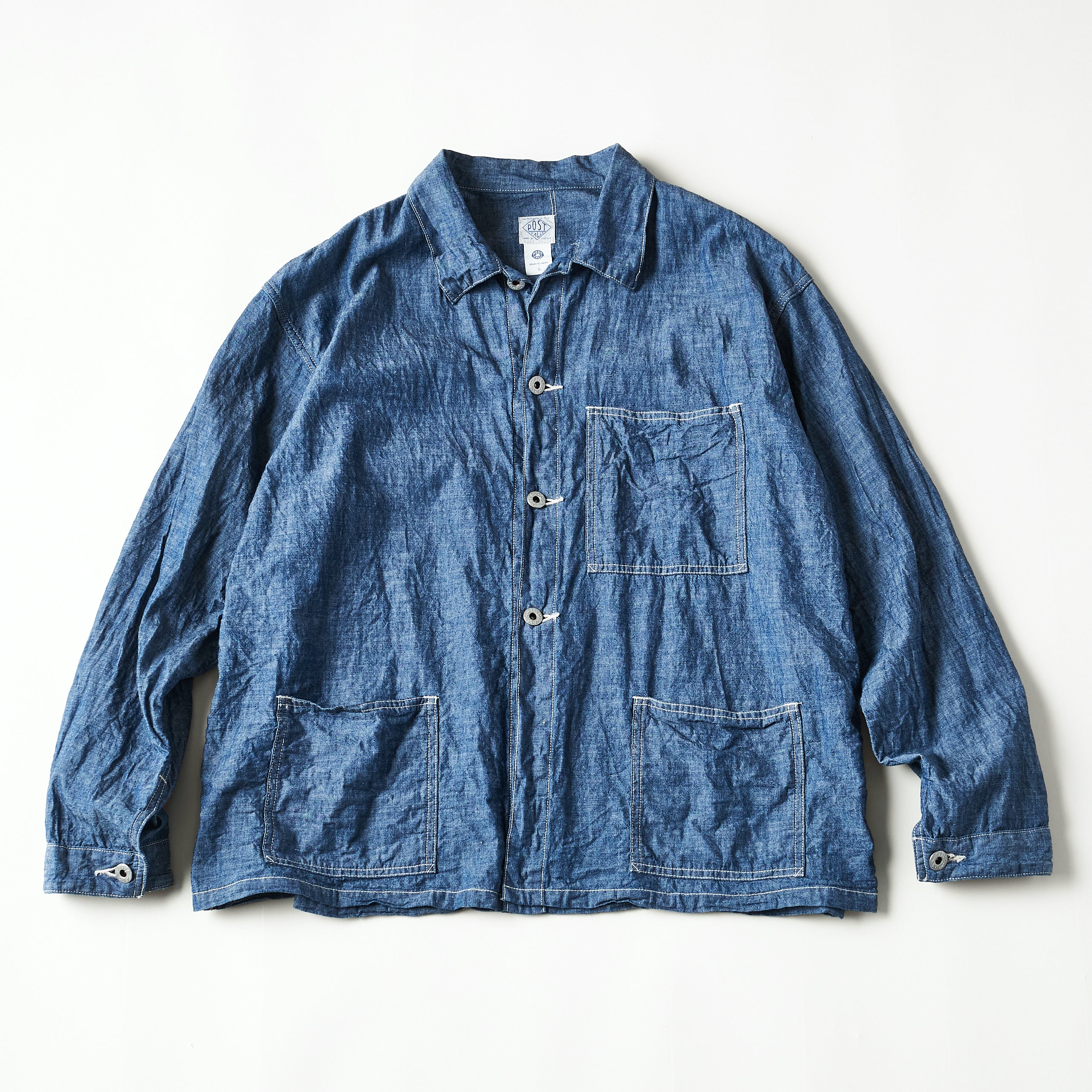 #3114 11 USMC 3 Pocket Utility Jacket (1930s Version) : chambray indigo