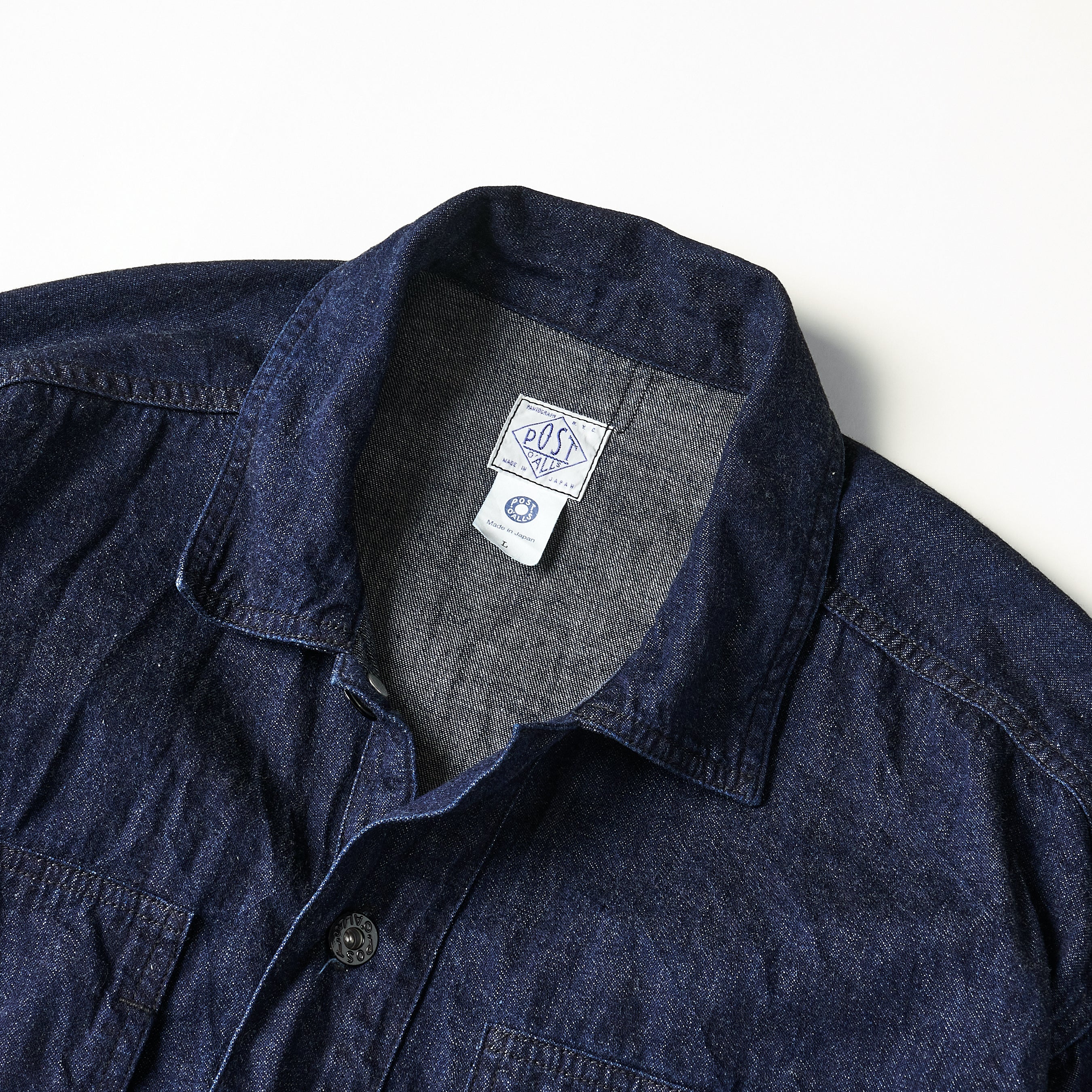 #1204-8D Army Shirt : 8oz. denim indigo