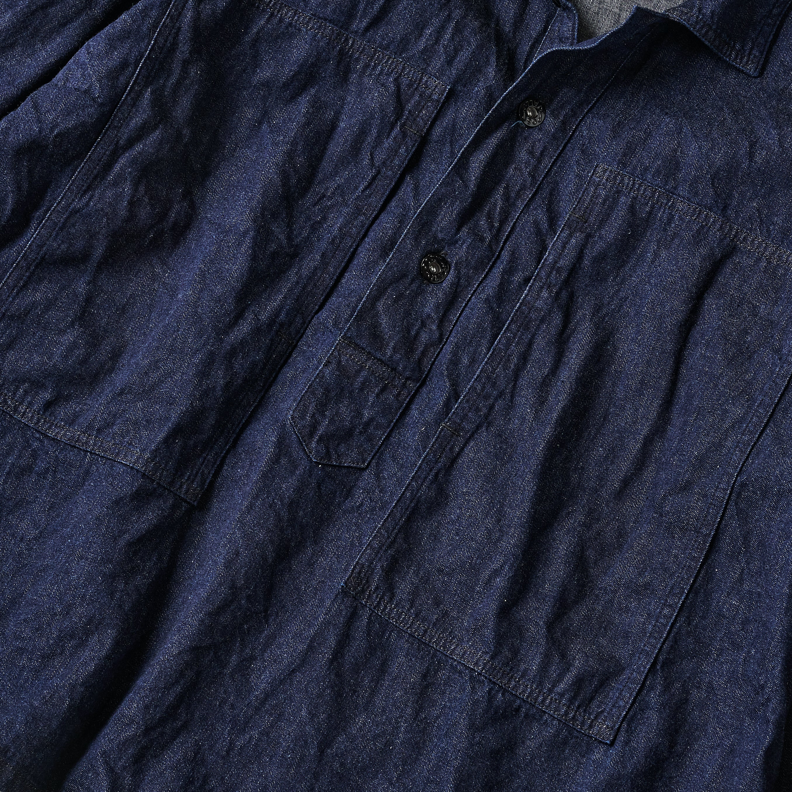 #1204-8D Army Shirt : 8oz. denim indigo