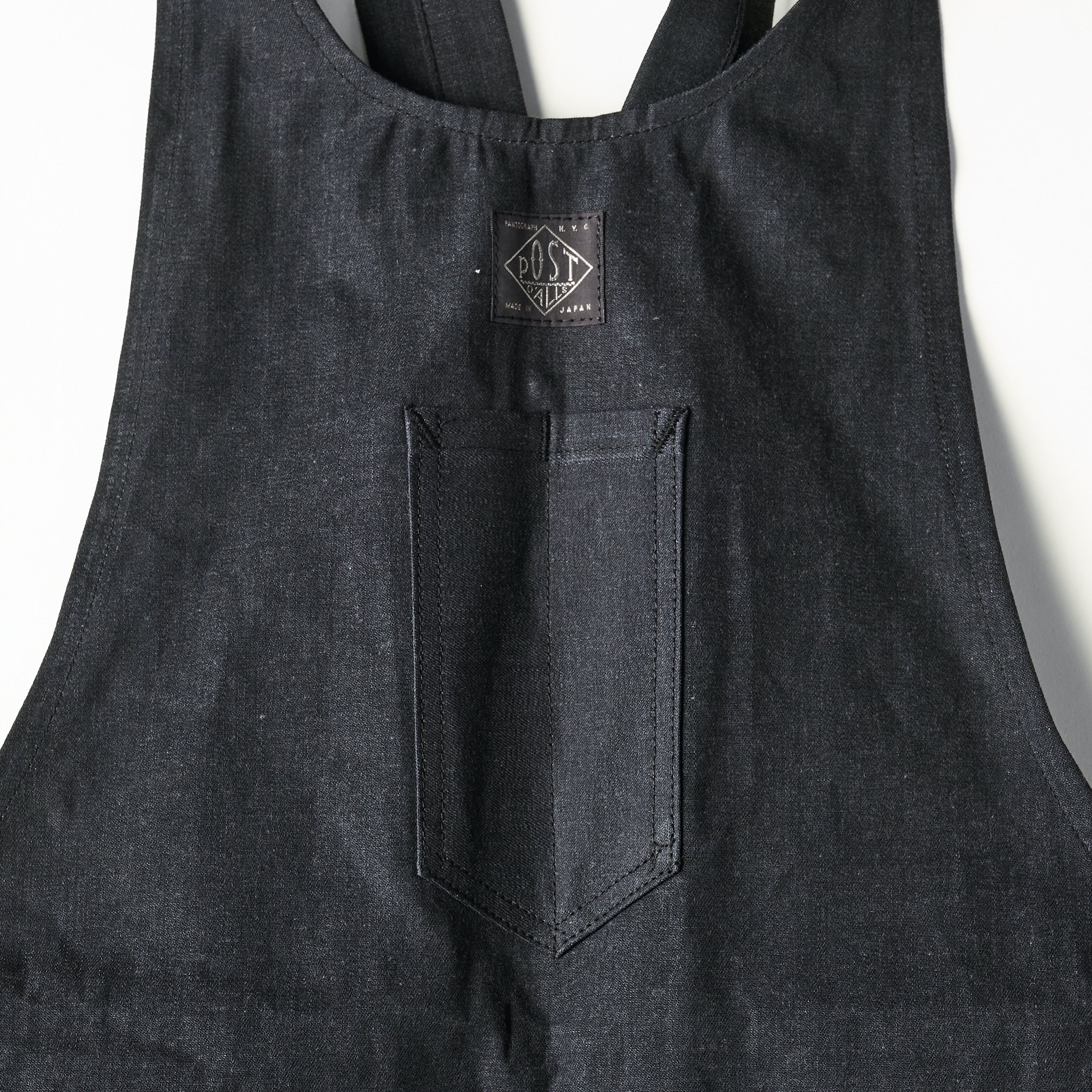 #3802 POST Apron #2 VTC : vintage twill charcoal