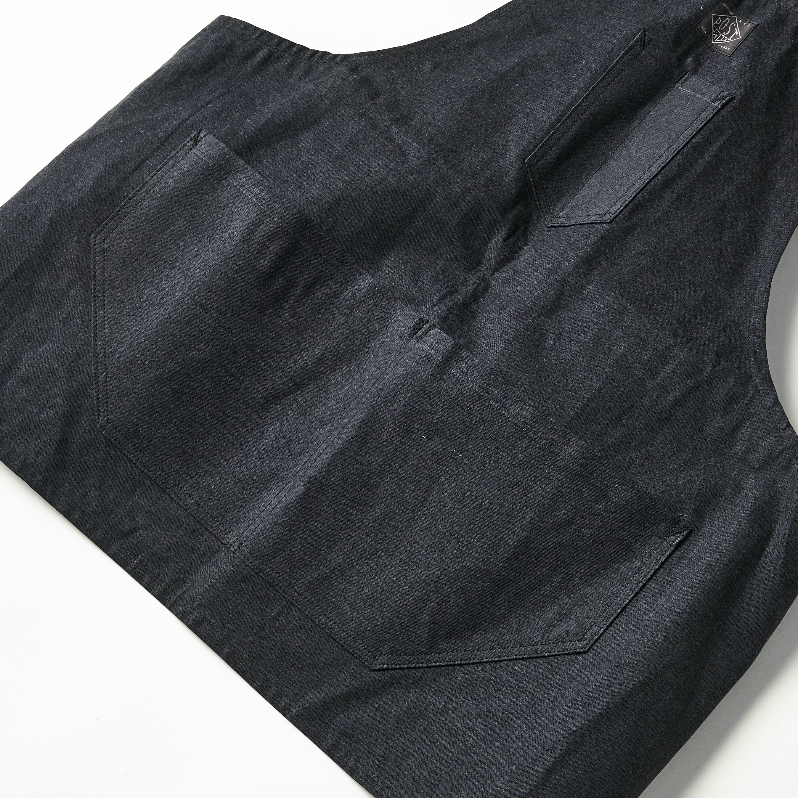 #3802 POST Apron #2 VTC : vintage twill charcoal