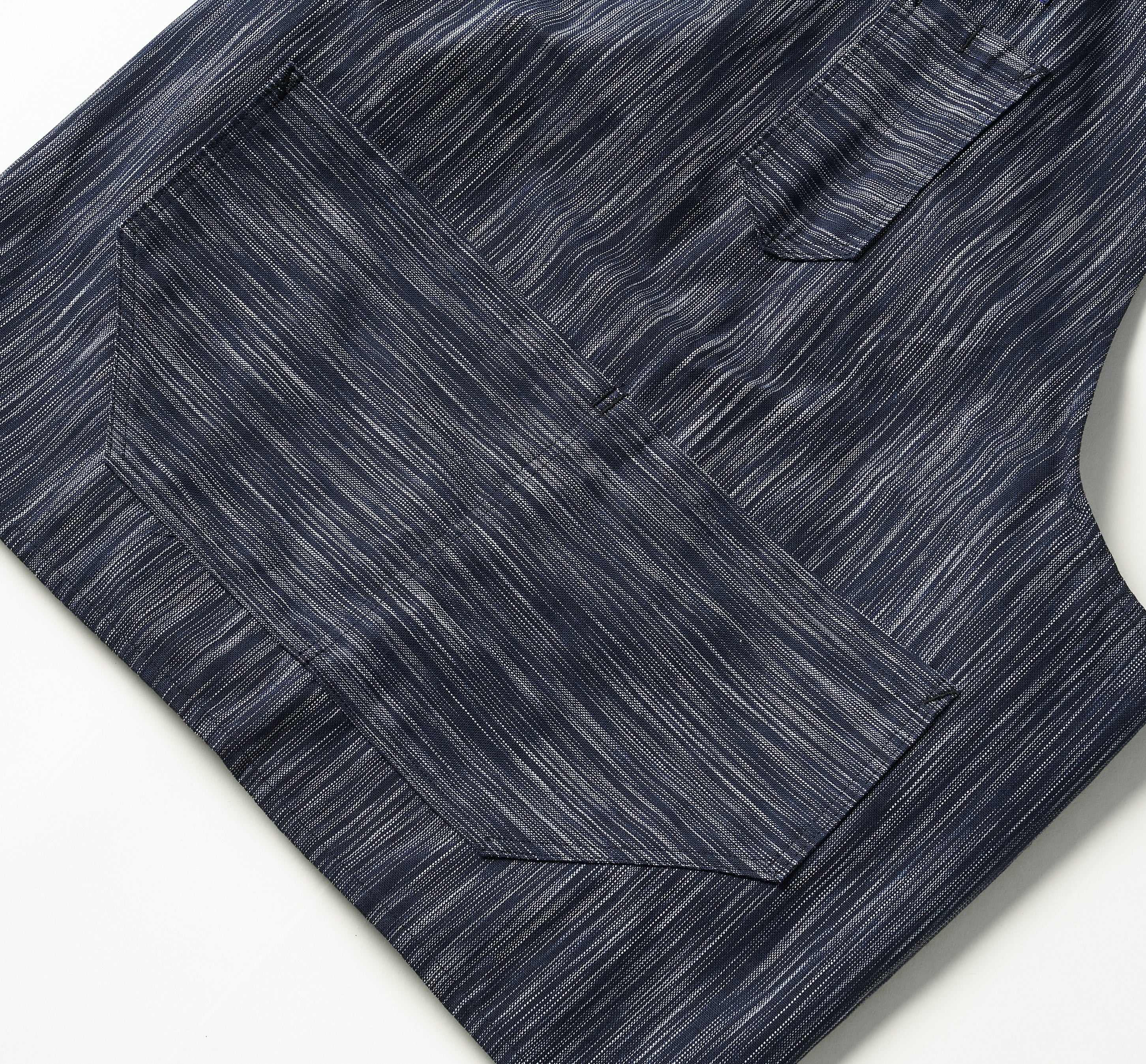 #3802-IKT POST Apron #2 : ikat indigo