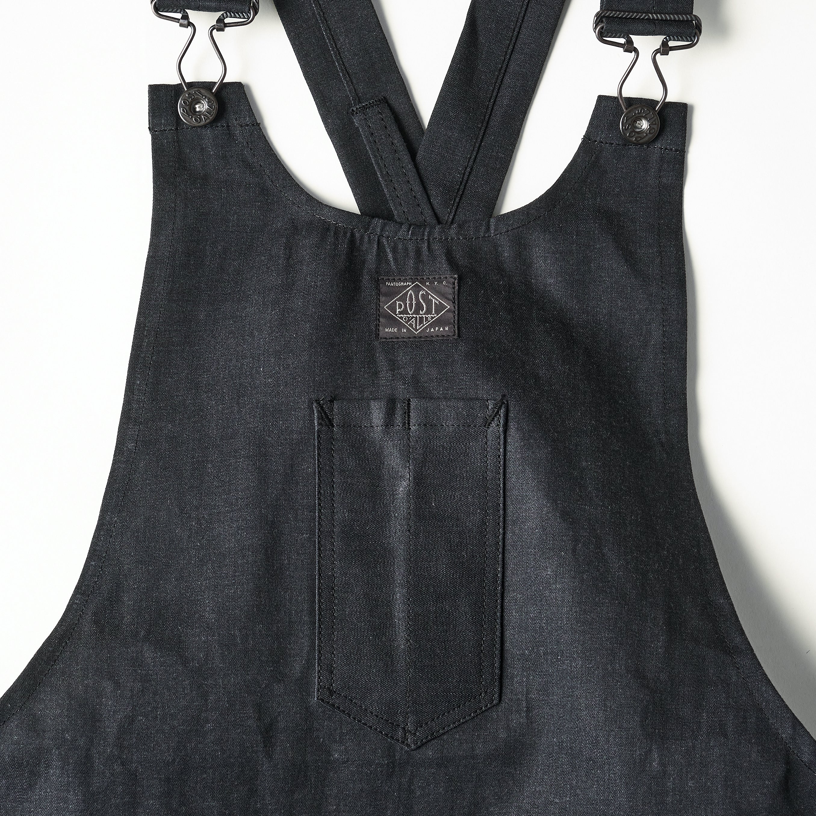 #3801-VTC POST Apron #1 : vintage twill charcoal