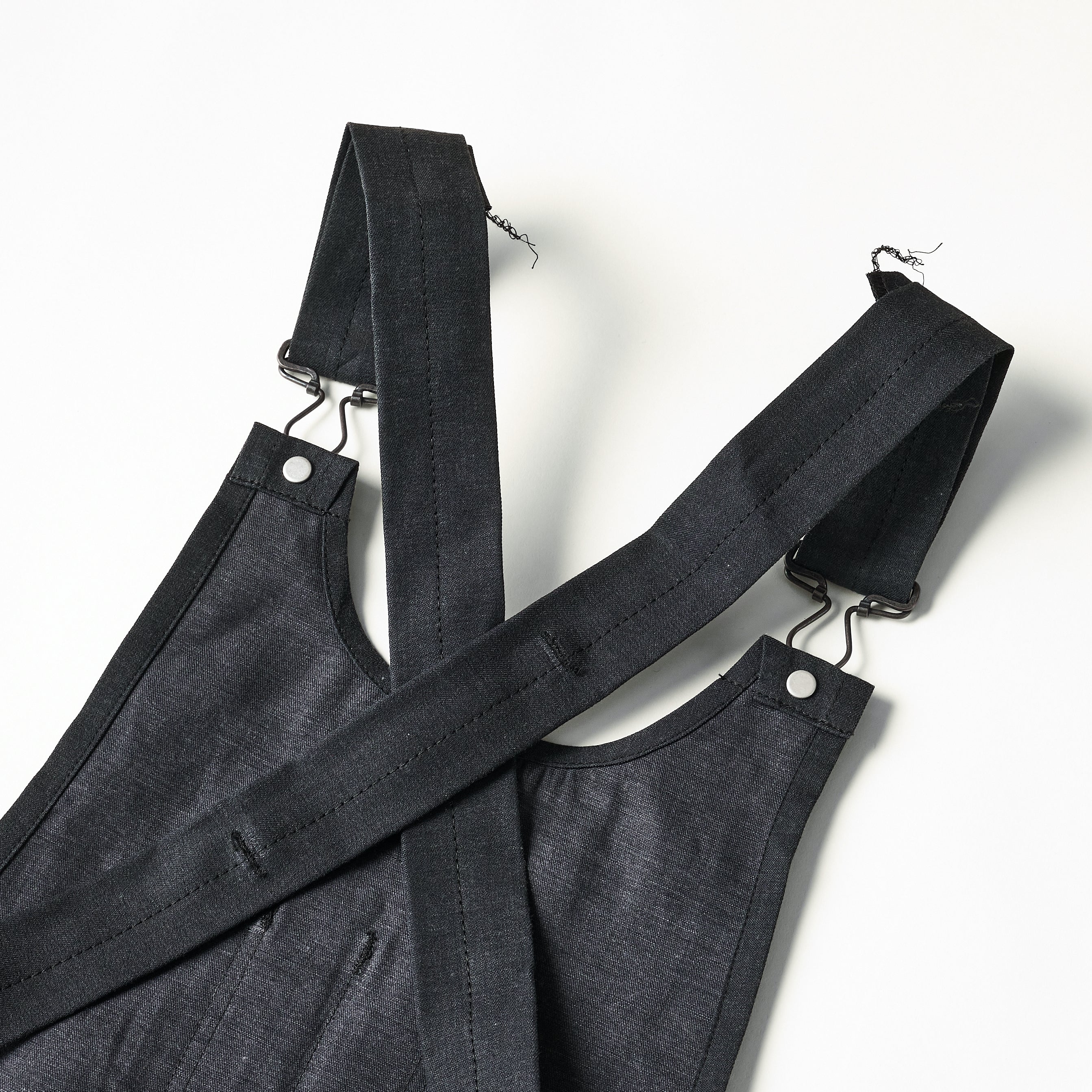 #3801-VTC POST Apron #1 : vintage twill charcoal
