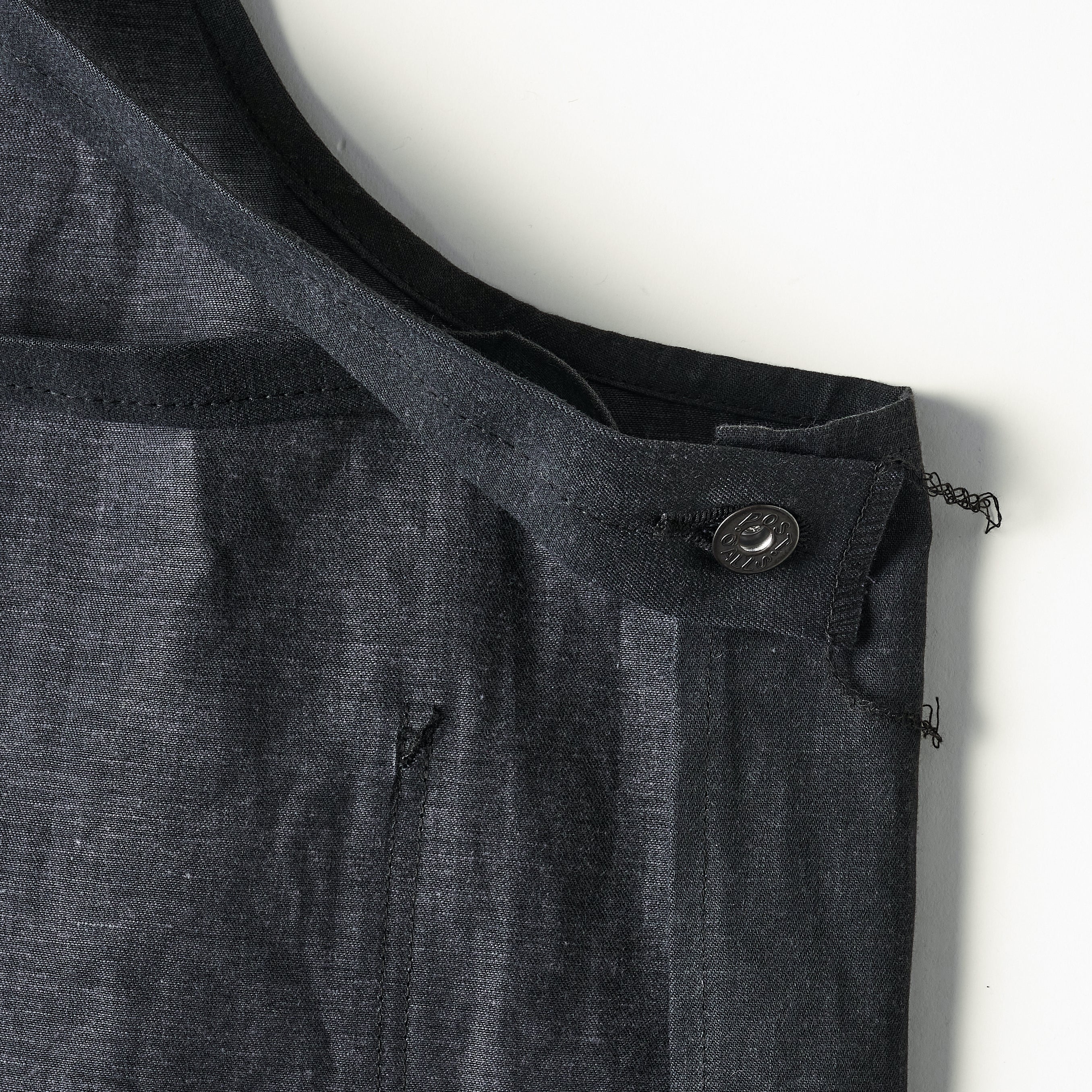 #3801-VTC POST Apron #1 : vintage twill charcoal